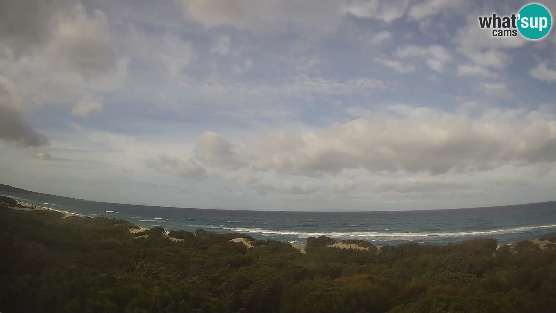 Villaplatamona, panoramski pogled na zaliv Asinara, Platamona, Sorso, Sardinija – spletna kamera v živo