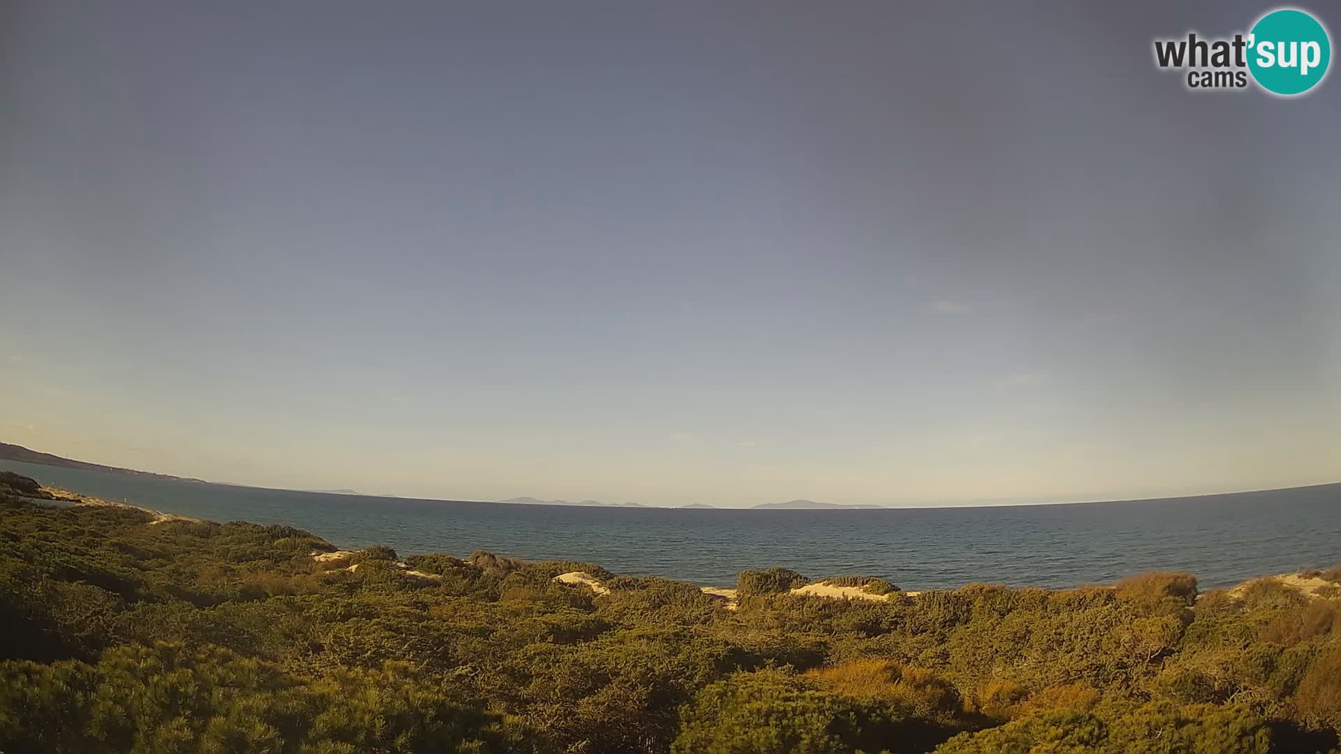 Villaplatamona, vue panoramique sur le golfe de l’Asinara, Platamona, Sorso, Sardaigne – webcam en direct