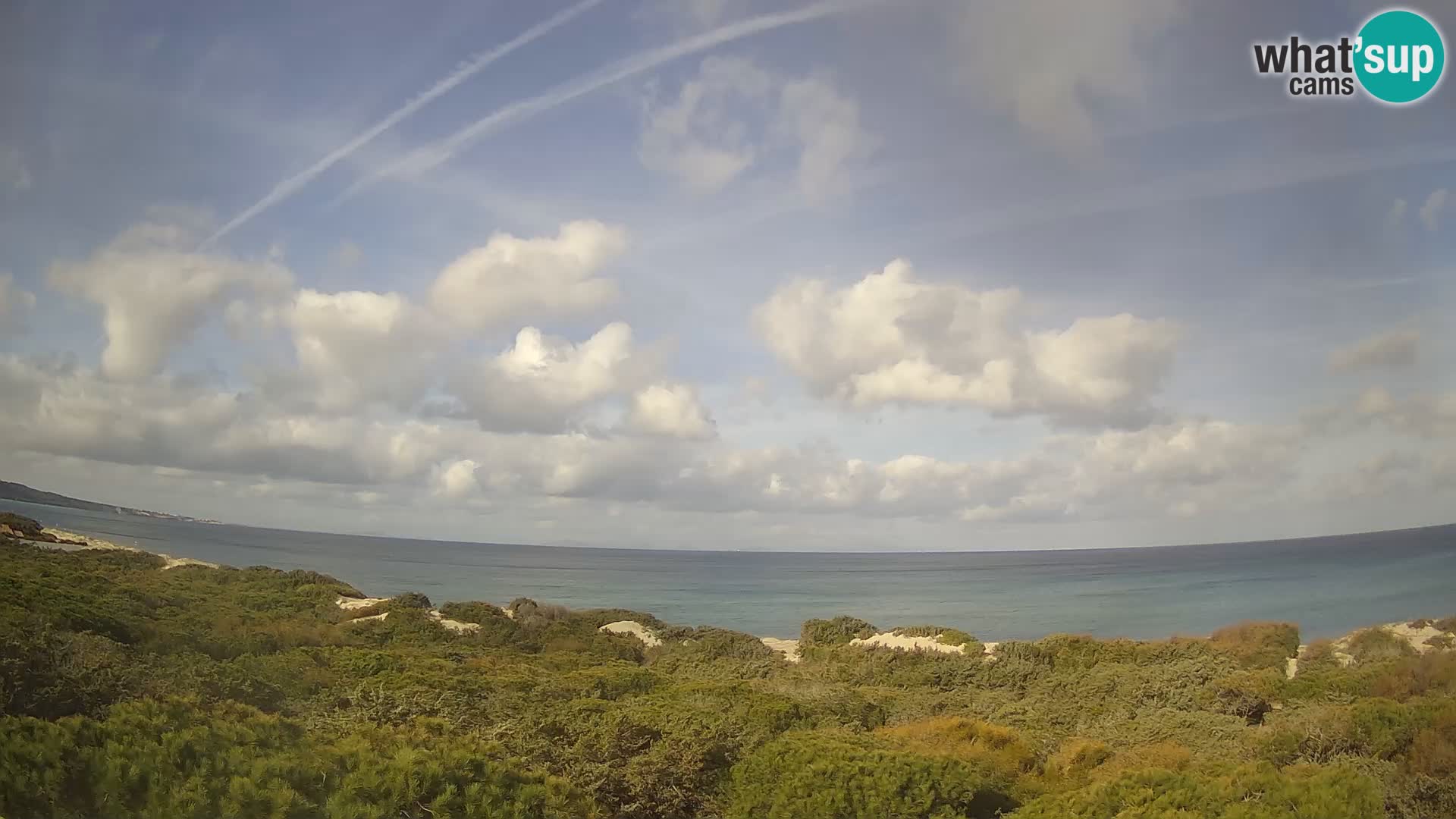 Villaplatamona, Panoramablick auf den Golf von Asinara, Platamona, Sorso, Sardinien – Live-Webcam