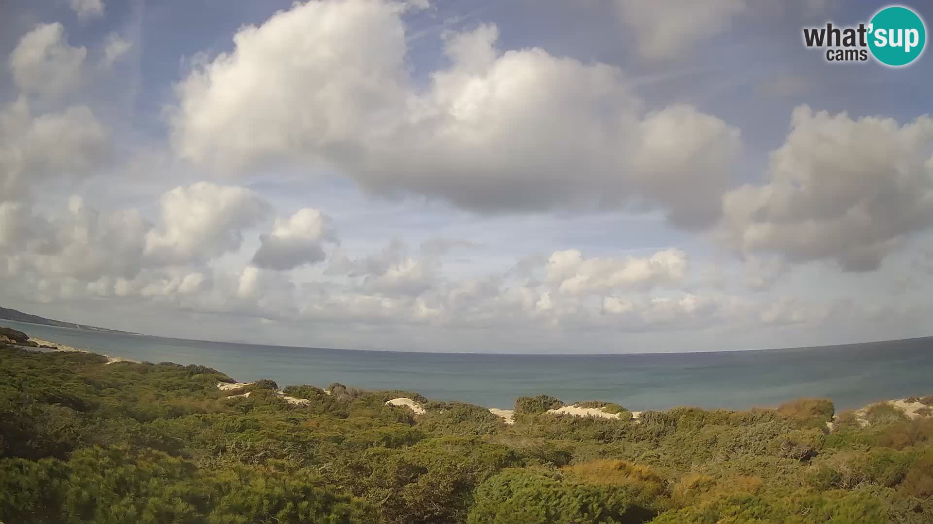 Villaplatamona, vue panoramique sur le golfe de l’Asinara, Platamona, Sorso, Sardaigne – webcam en direct