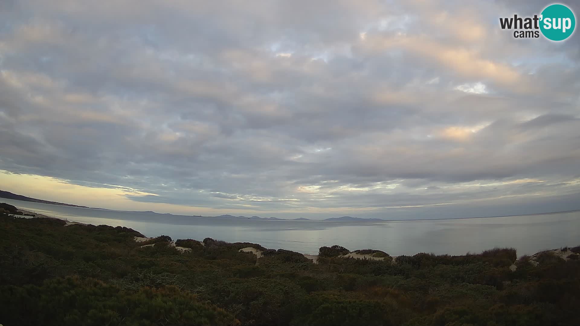 Villaplatamona, vue panoramique sur le golfe de l’Asinara, Platamona, Sorso, Sardaigne – webcam en direct