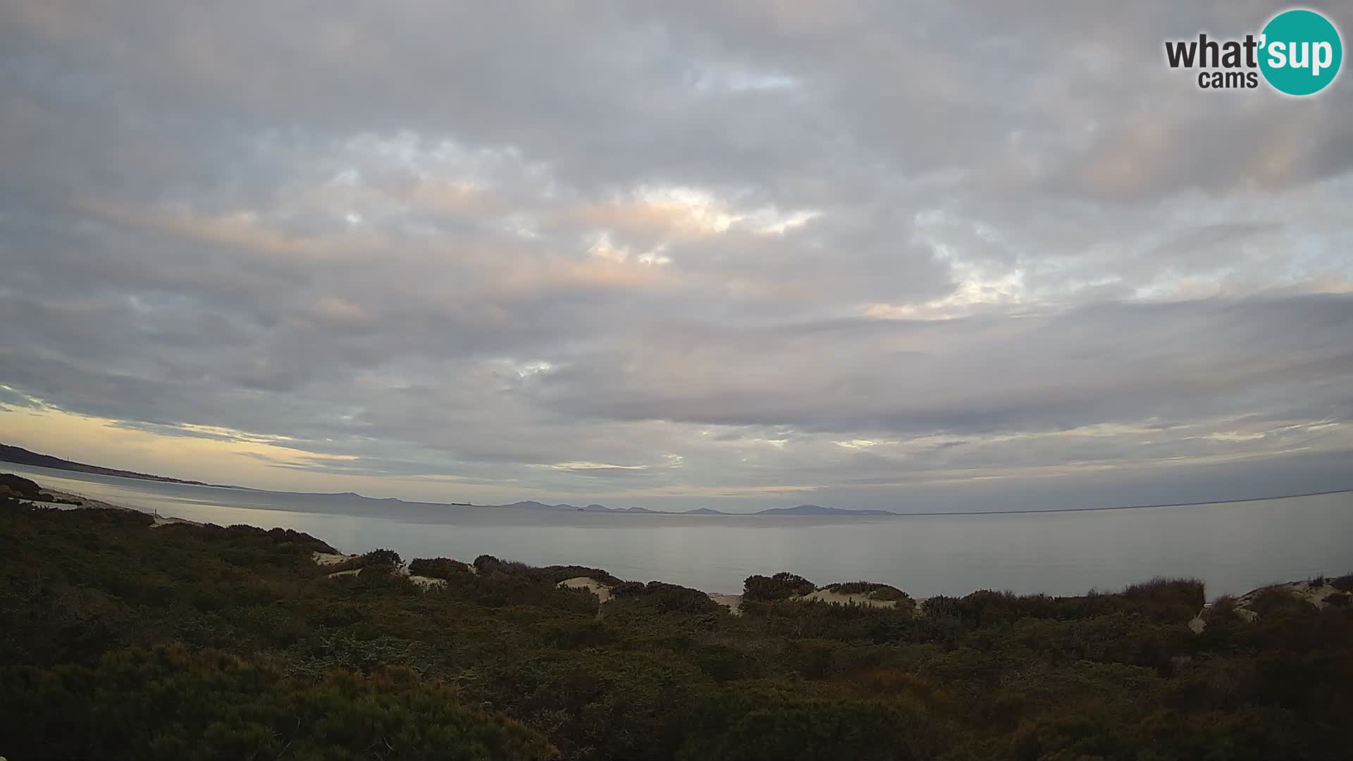 Villaplatamona, Panoramablick auf den Golf von Asinara, Platamona, Sorso, Sardinien – Live-Webcam