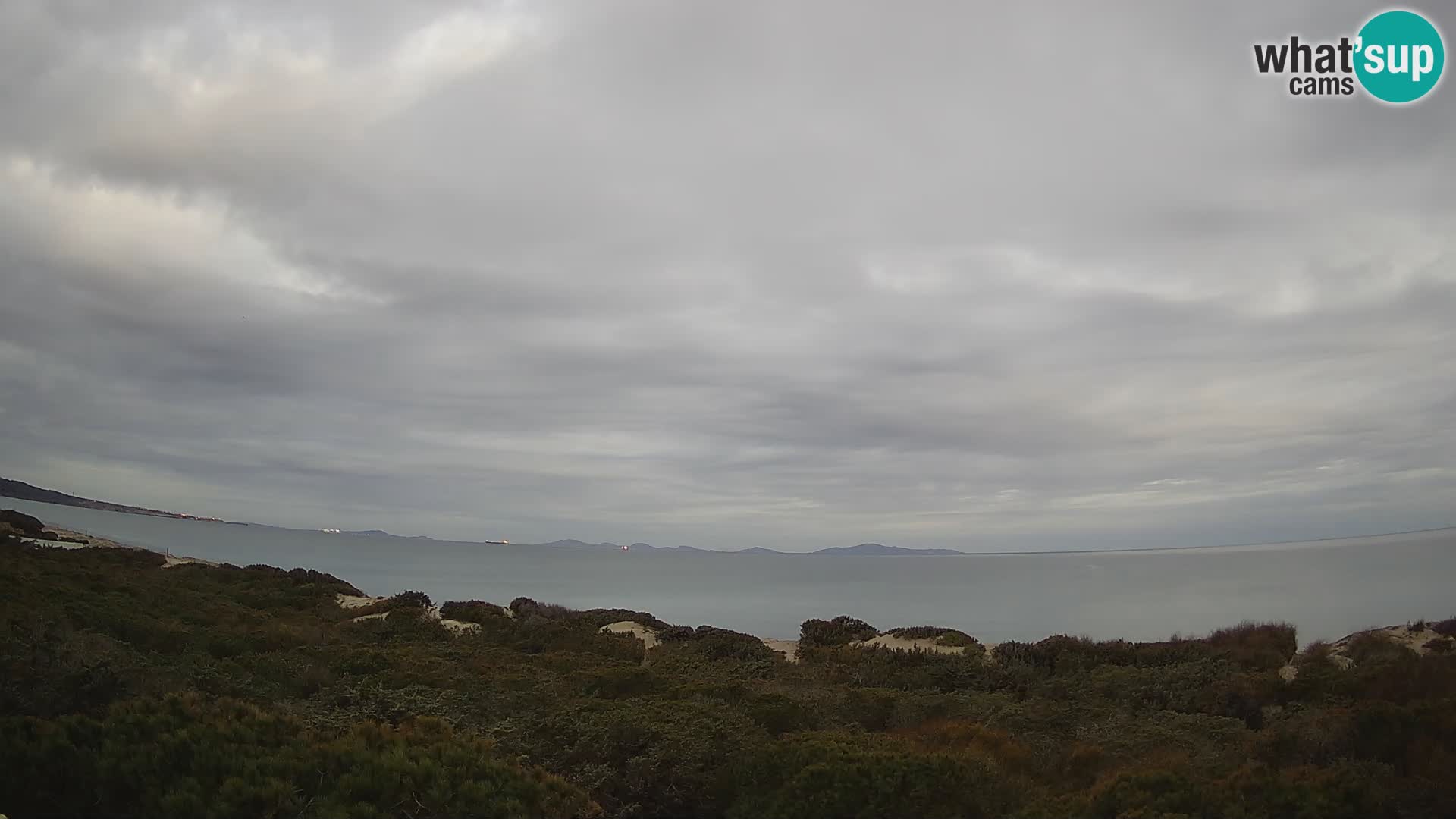 Villaplatamona, Panoramablick auf den Golf von Asinara, Platamona, Sorso, Sardinien – Live-Webcam