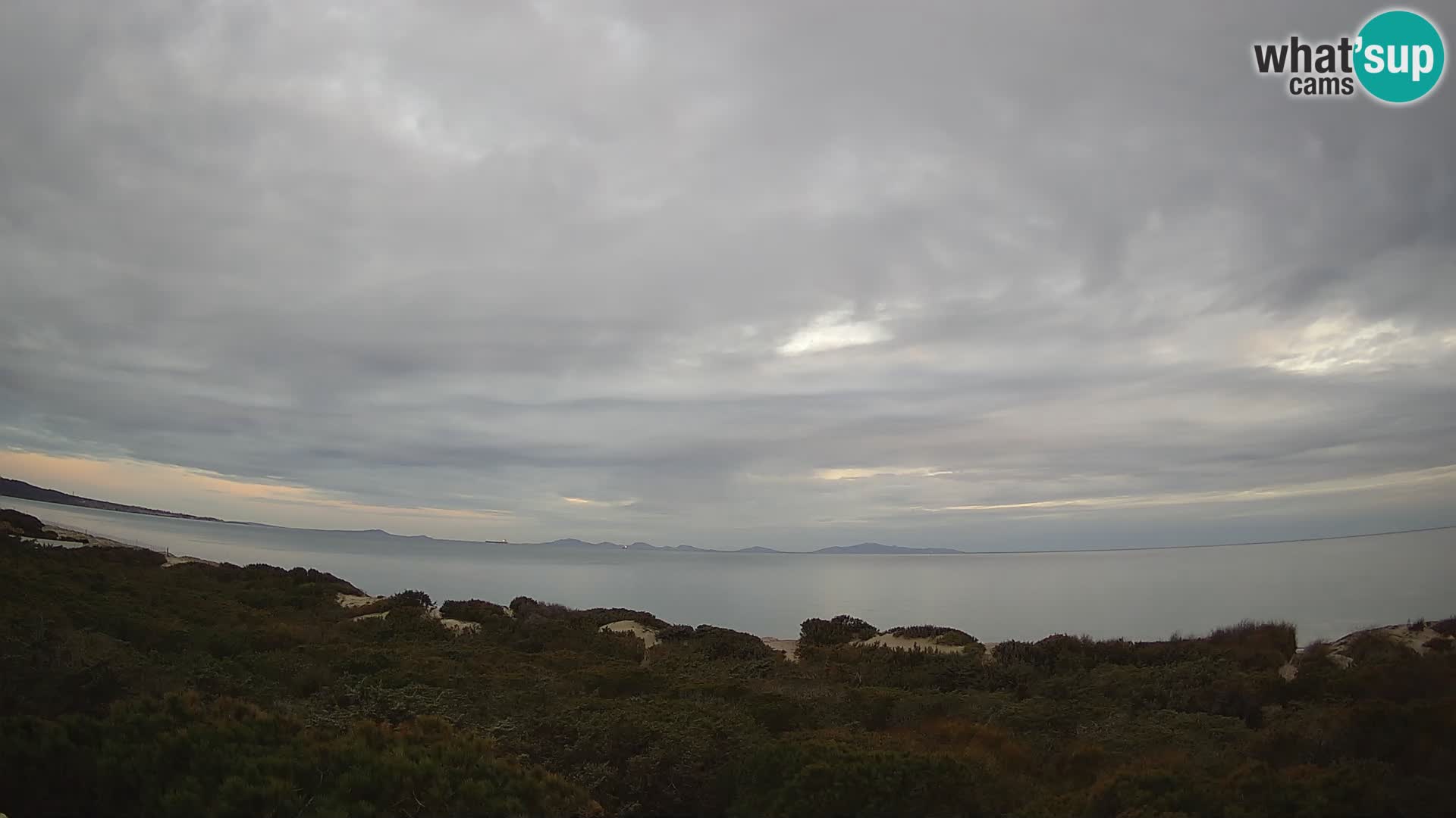 Villaplatamona, panoramski pogled na zaliv Asinara, Platamona, Sorso, Sardinija – spletna kamera v živo