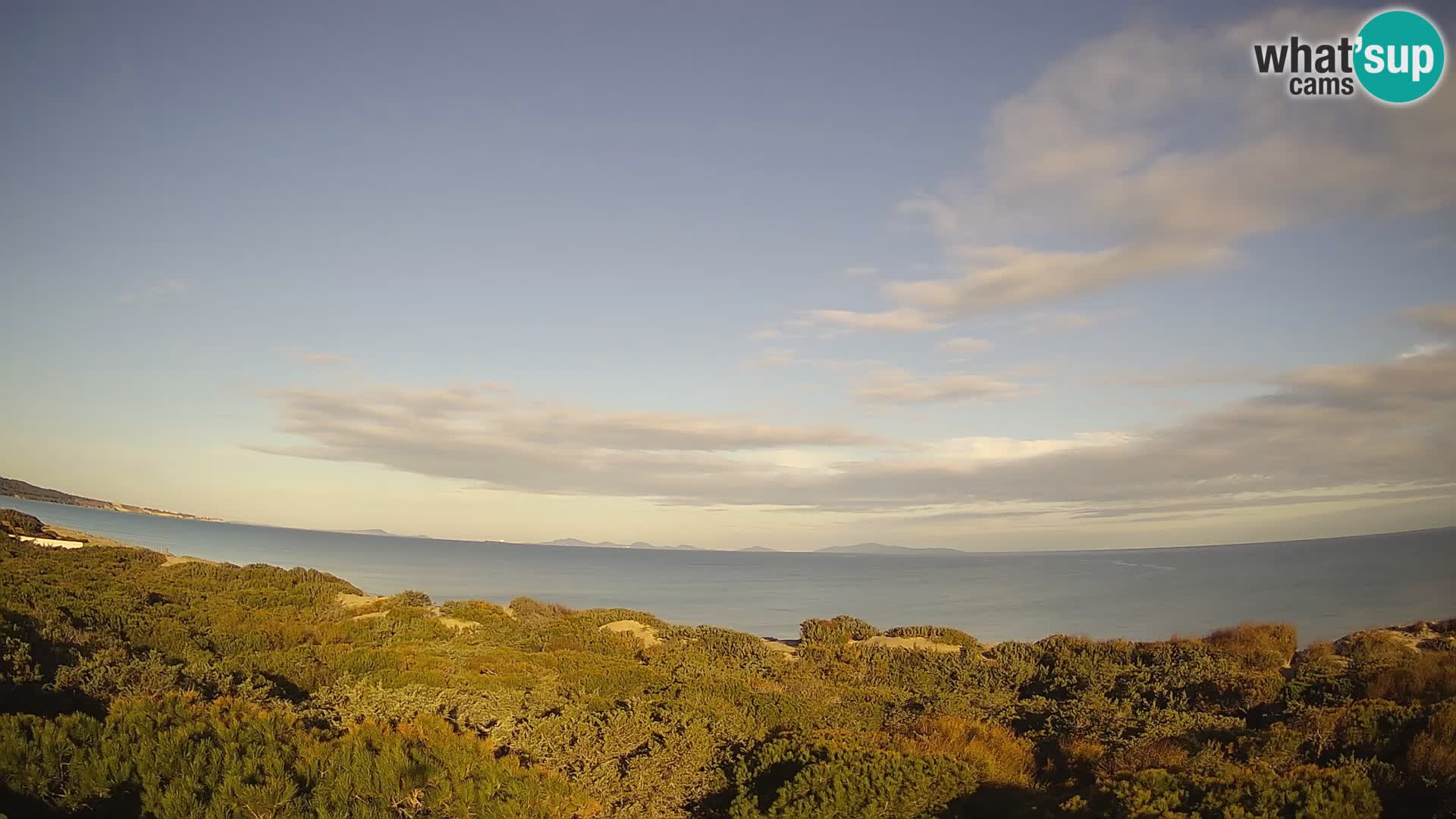 Villaplatamona, vue panoramique sur le golfe de l’Asinara, Platamona, Sorso, Sardaigne – webcam en direct