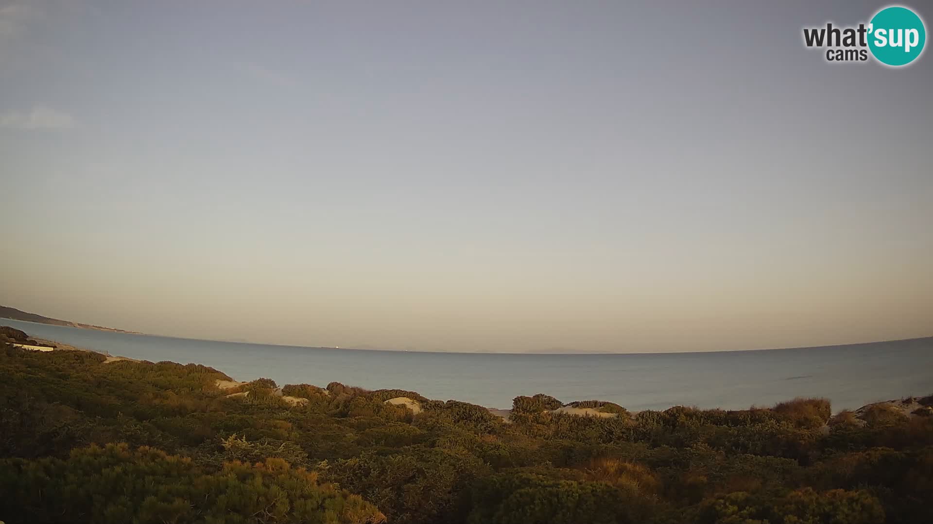 Villaplatamona, panoramski pogled na zaliv Asinara, Platamona, Sorso, Sardinija – spletna kamera v živo