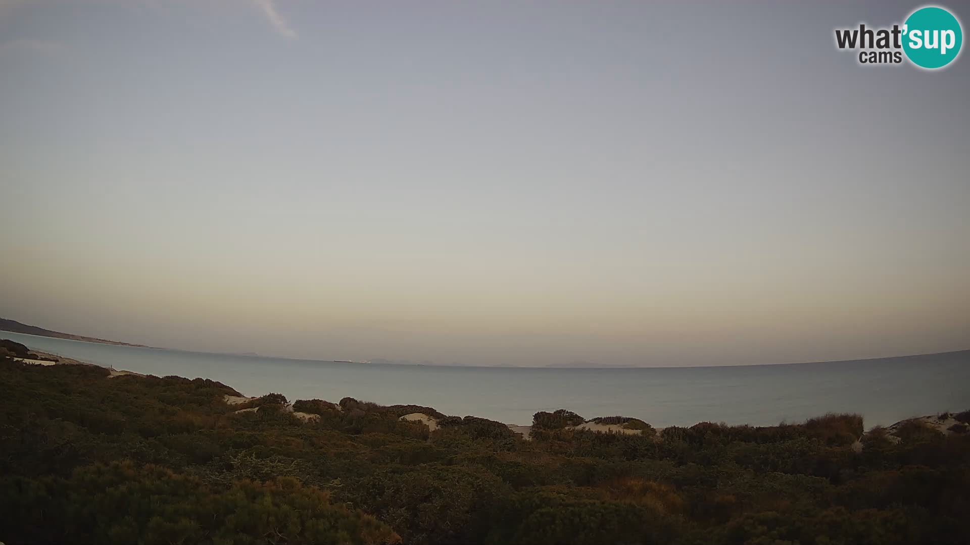 Villaplatamona, Panoramablick auf den Golf von Asinara, Platamona, Sorso, Sardinien – Live-Webcam