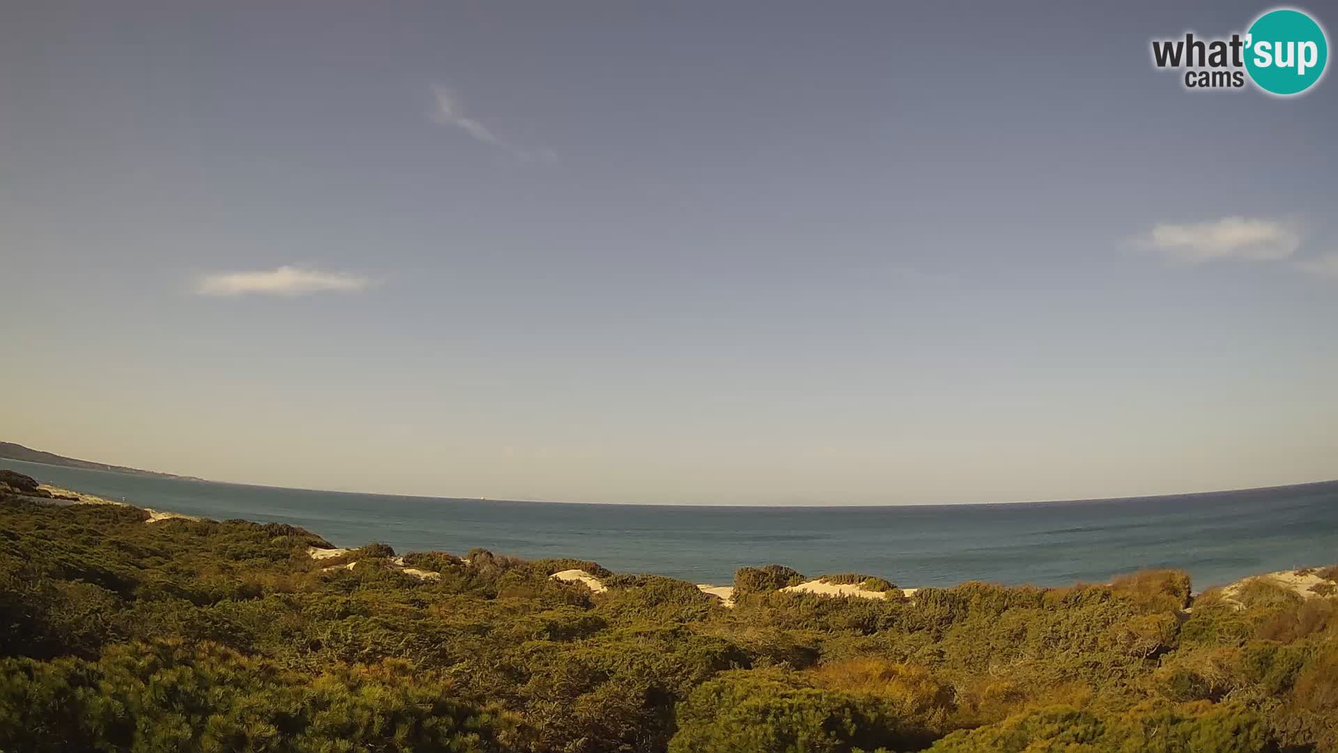 Villaplatamona, vista panoramica sul Golfo dell’Asinara, Platamona, Sorso, Sardegna – live webcam