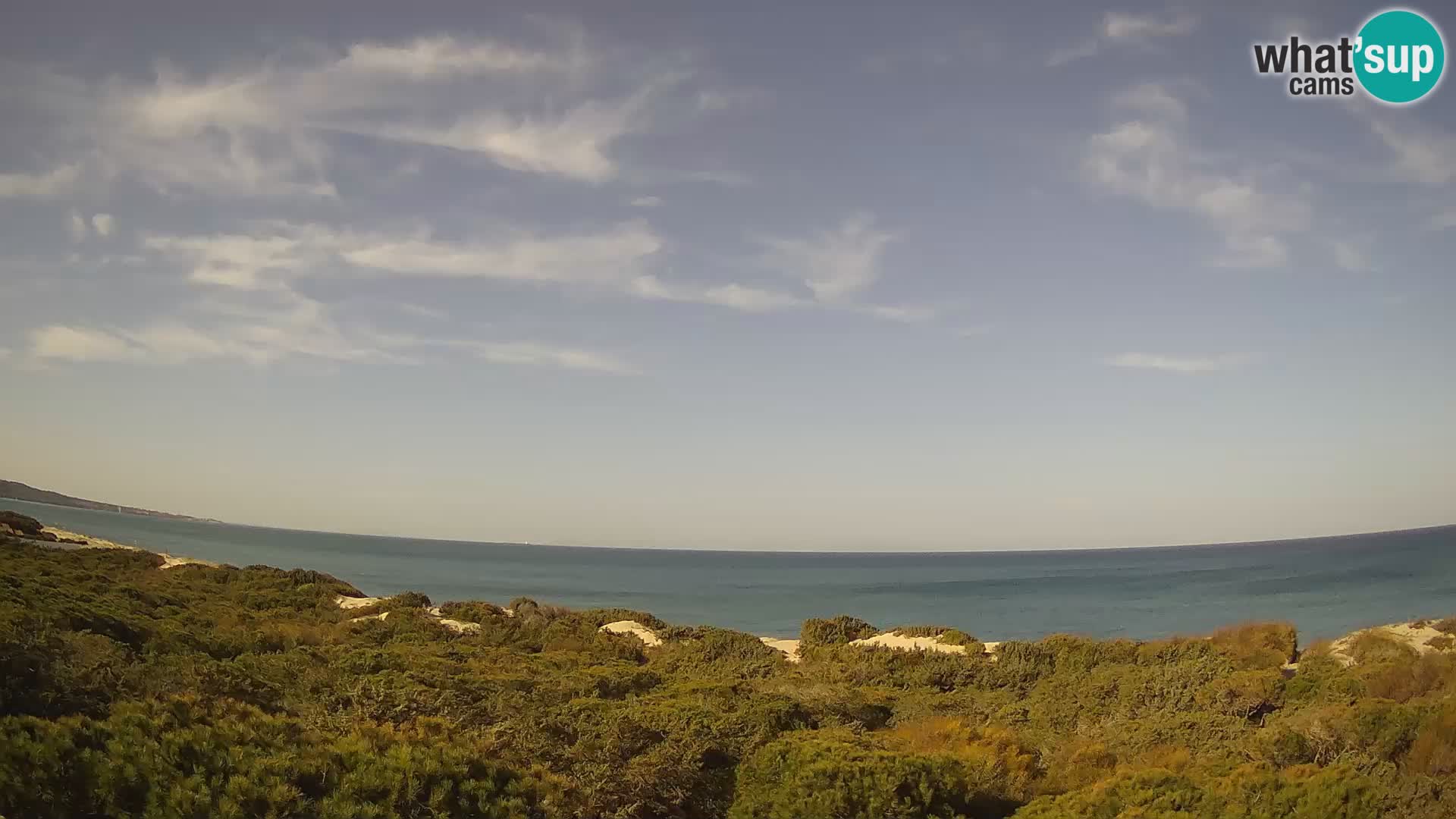 Villaplatamona, vista panoramica sul Golfo dell’Asinara, Platamona, Sorso, Sardegna – live webcam