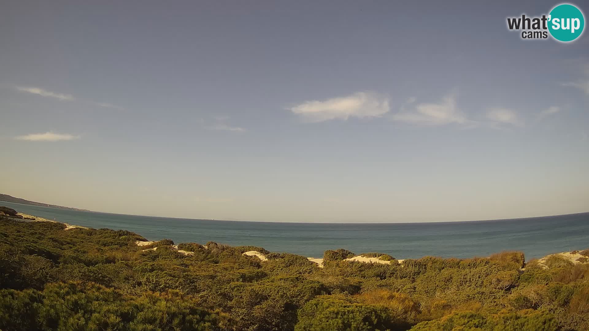 Villaplatamona, Panoramablick auf den Golf von Asinara, Platamona, Sorso, Sardinien – Live-Webcam