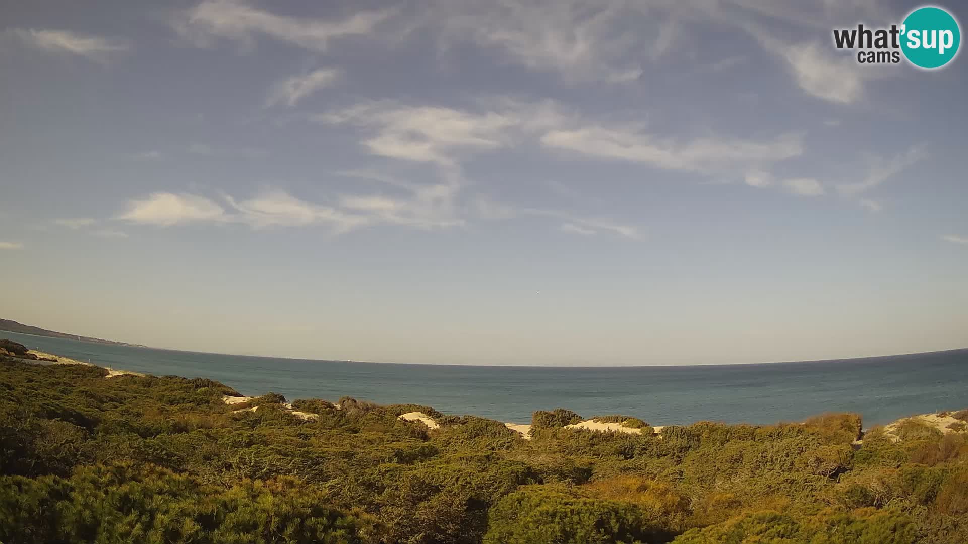 Villaplatamona, Panoramablick auf den Golf von Asinara, Platamona, Sorso, Sardinien – Live-Webcam