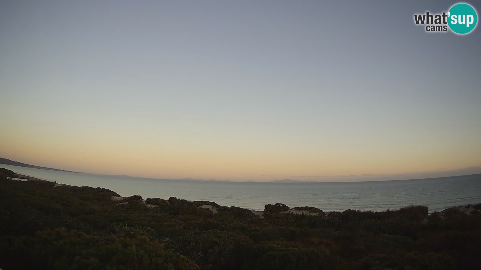 Villaplatamona, panoramski pogled na zaliv Asinara, Platamona, Sorso, Sardinija – spletna kamera v živo