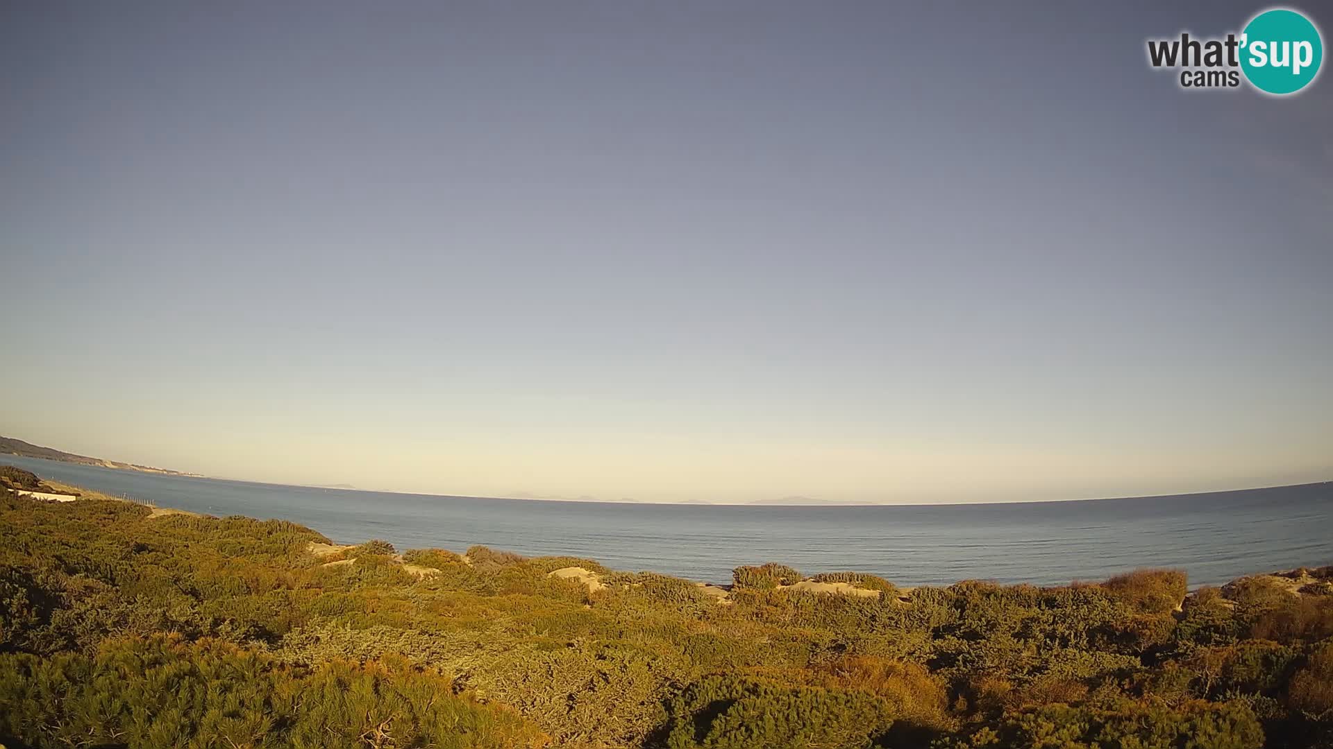 Villaplatamona, vue panoramique sur le golfe de l’Asinara, Platamona, Sorso, Sardaigne – webcam en direct