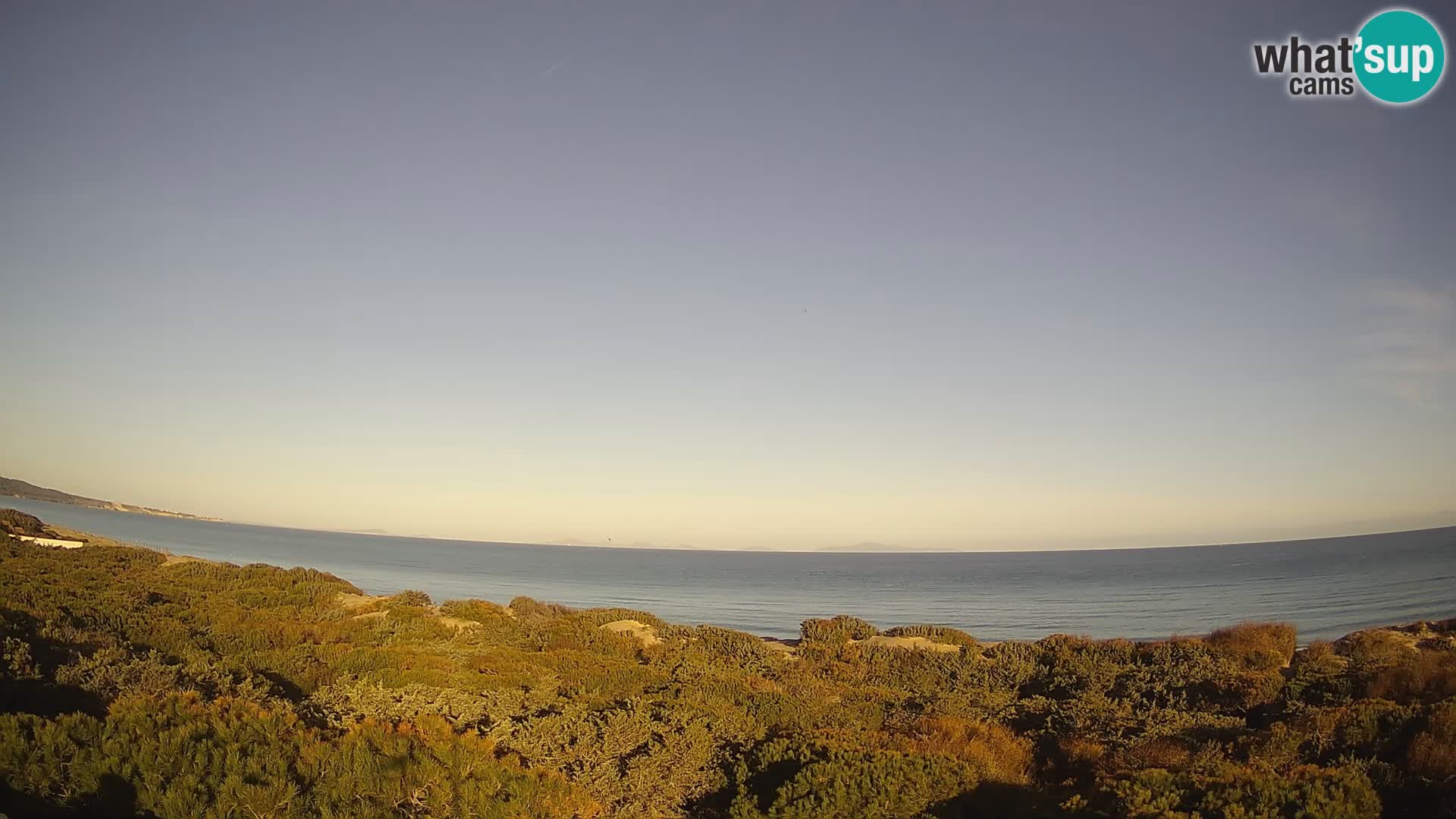 Villaplatamona, vue panoramique sur le golfe de l’Asinara, Platamona, Sorso, Sardaigne – webcam en direct