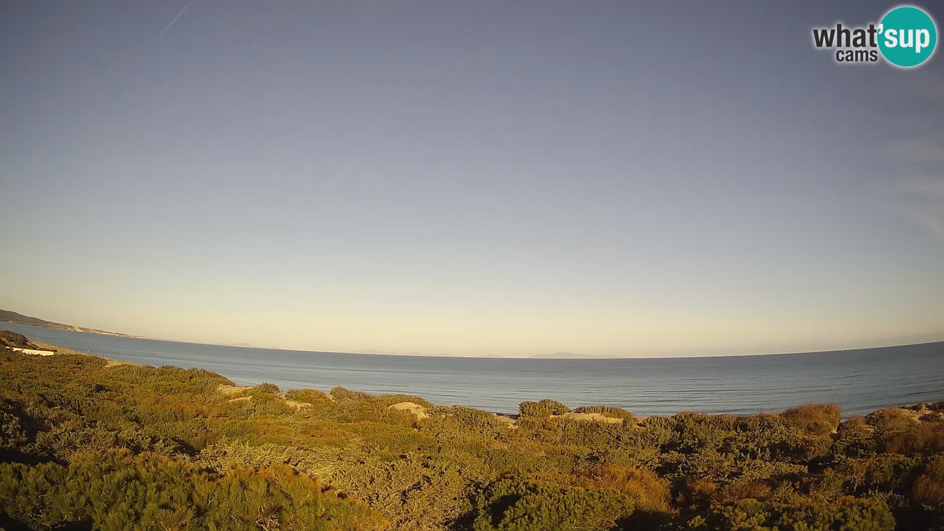 Villaplatamona, vista panoramica sul Golfo dell’Asinara, Platamona, Sorso, Sardegna – live webcam