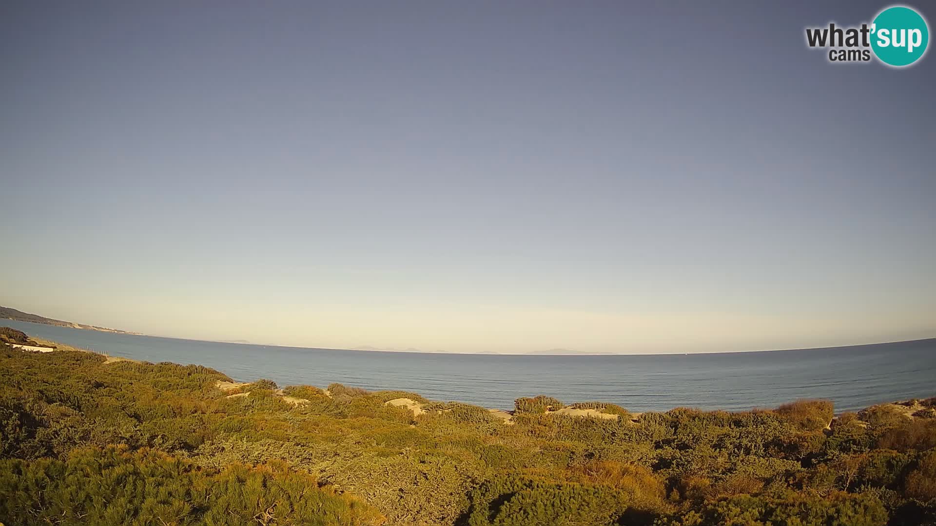 Villaplatamona, Panoramablick auf den Golf von Asinara, Platamona, Sorso, Sardinien – Live-Webcam