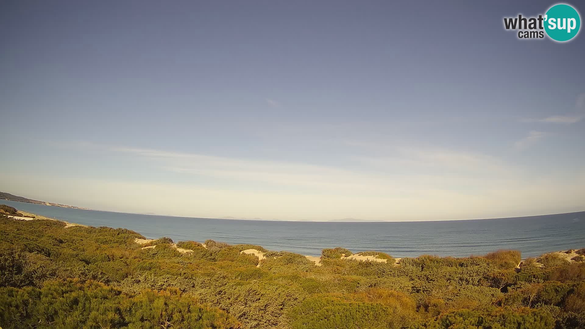 Villaplatamona, vista panoramica sul Golfo dell’Asinara, Platamona, Sorso, Sardegna – live webcam