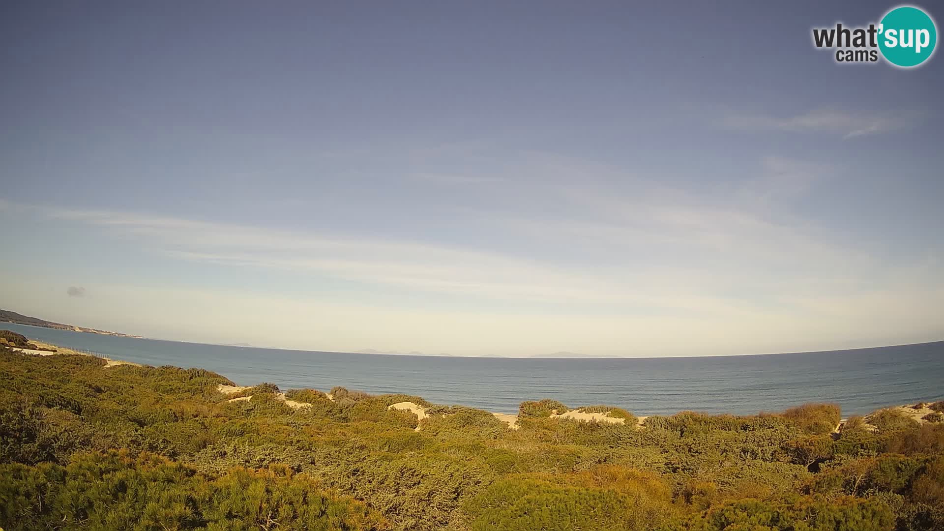 Villaplatamona, Panoramablick auf den Golf von Asinara, Platamona, Sorso, Sardinien – Live-Webcam