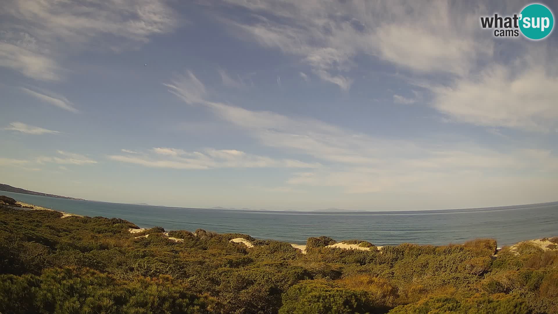 Villaplatamona, Panoramablick auf den Golf von Asinara, Platamona, Sorso, Sardinien – Live-Webcam