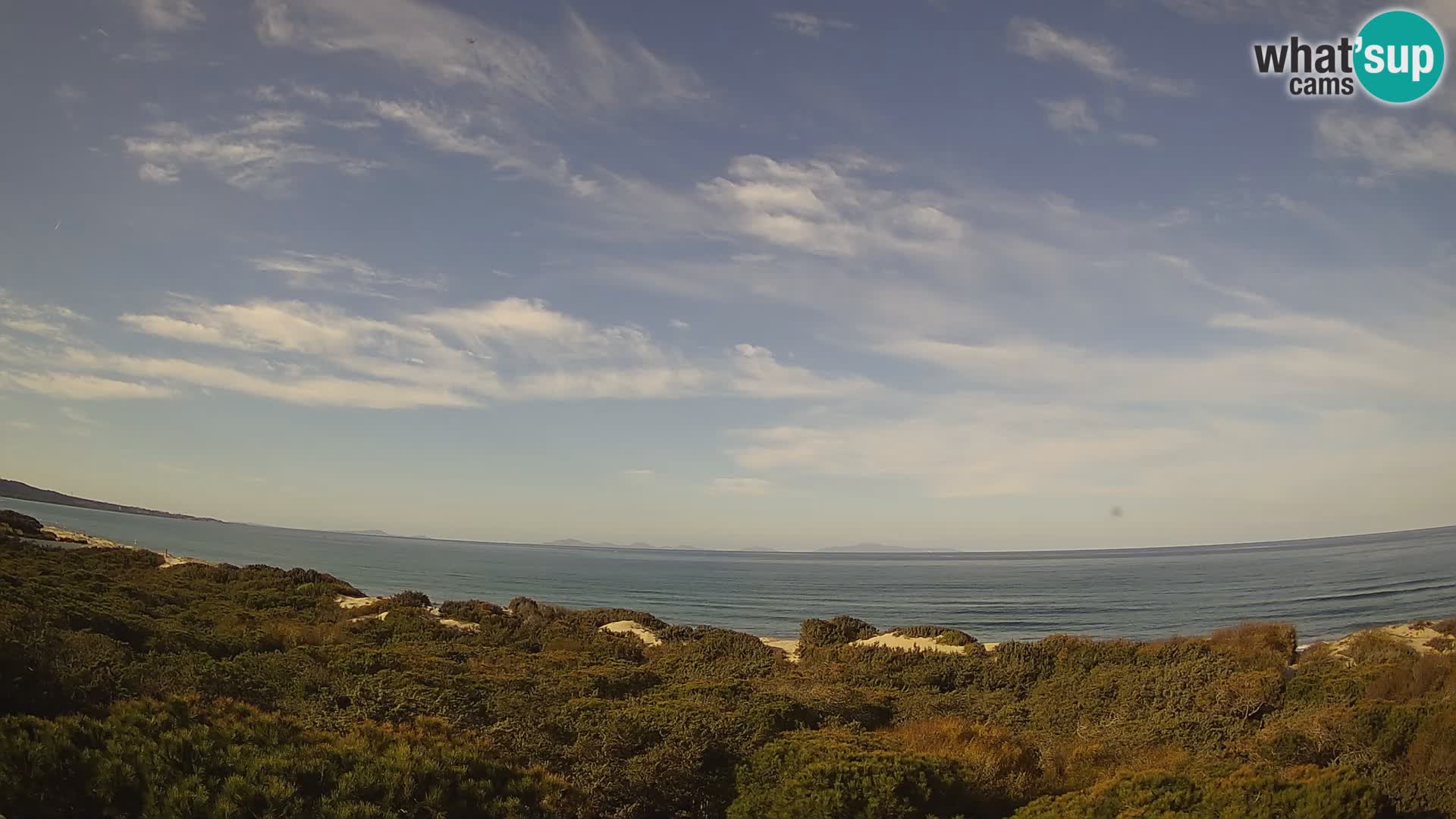 Villaplatamona, panoramski pogled na zaliv Asinara, Platamona, Sorso, Sardinija – spletna kamera v živo