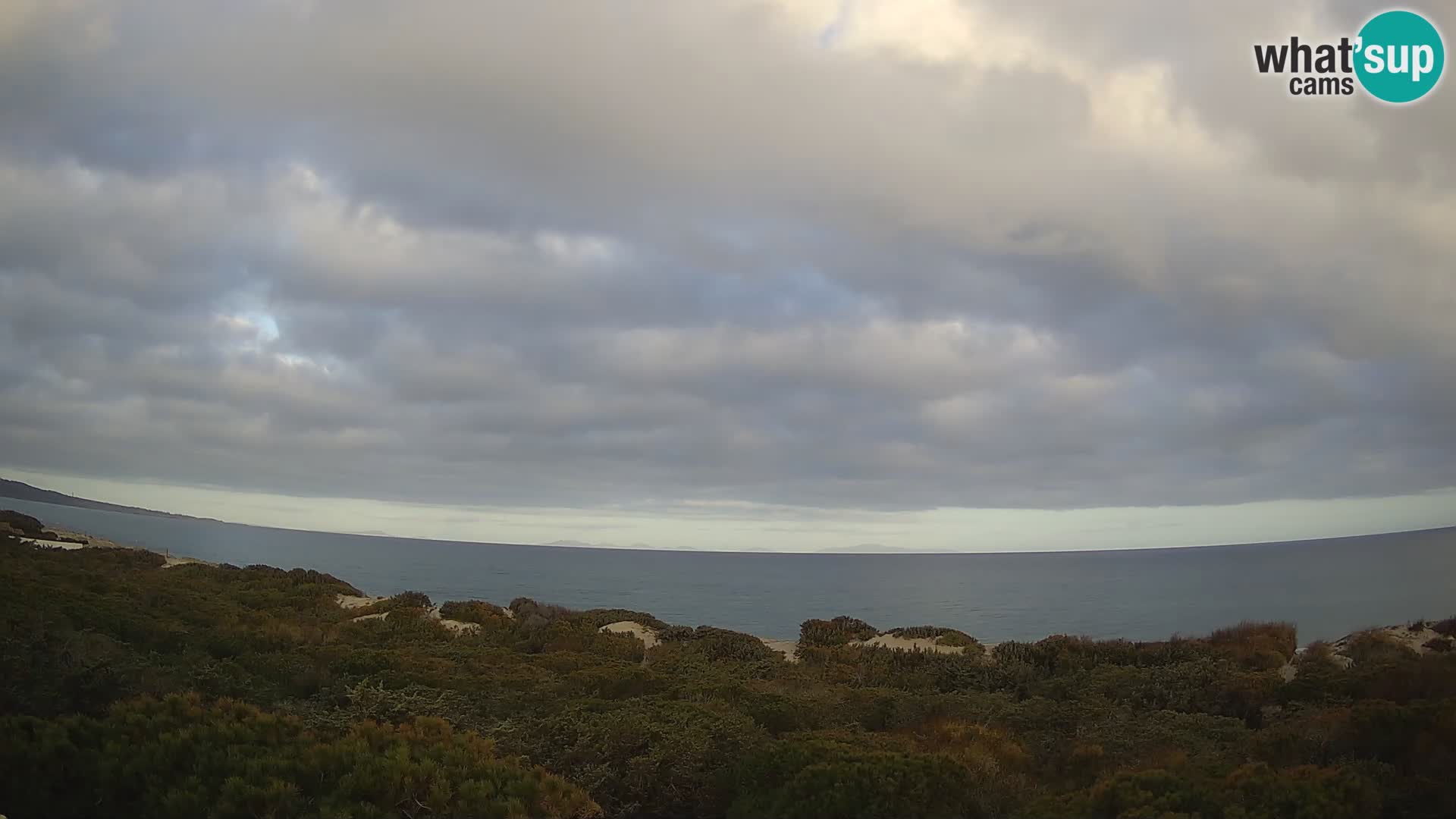 Villaplatamona, panoramski pogled na zaliv Asinara, Platamona, Sorso, Sardinija – spletna kamera v živo