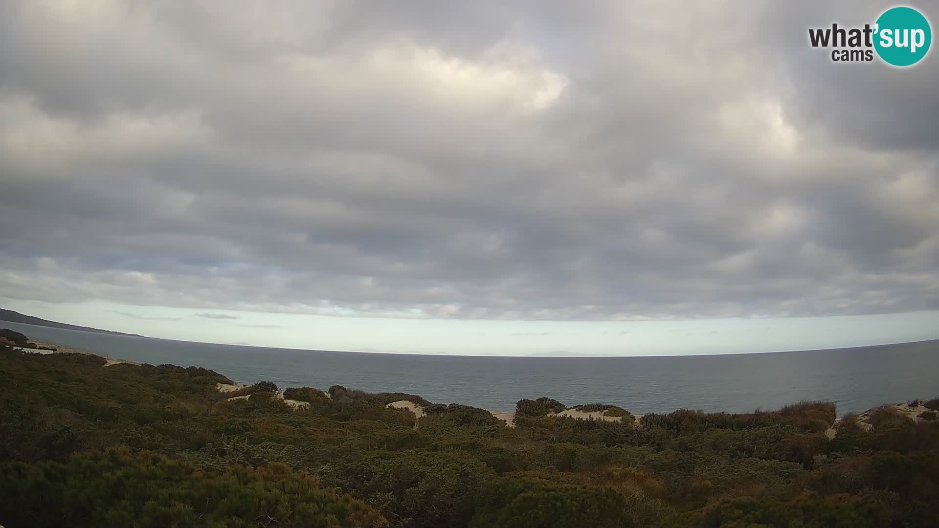 Villaplatamona, panoramski pogled na zaliv Asinara, Platamona, Sorso, Sardinija – spletna kamera v živo