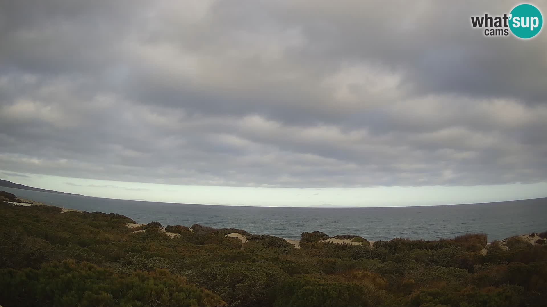 Villaplatamona, panoramski pogled na zaliv Asinara, Platamona, Sorso, Sardinija – spletna kamera v živo