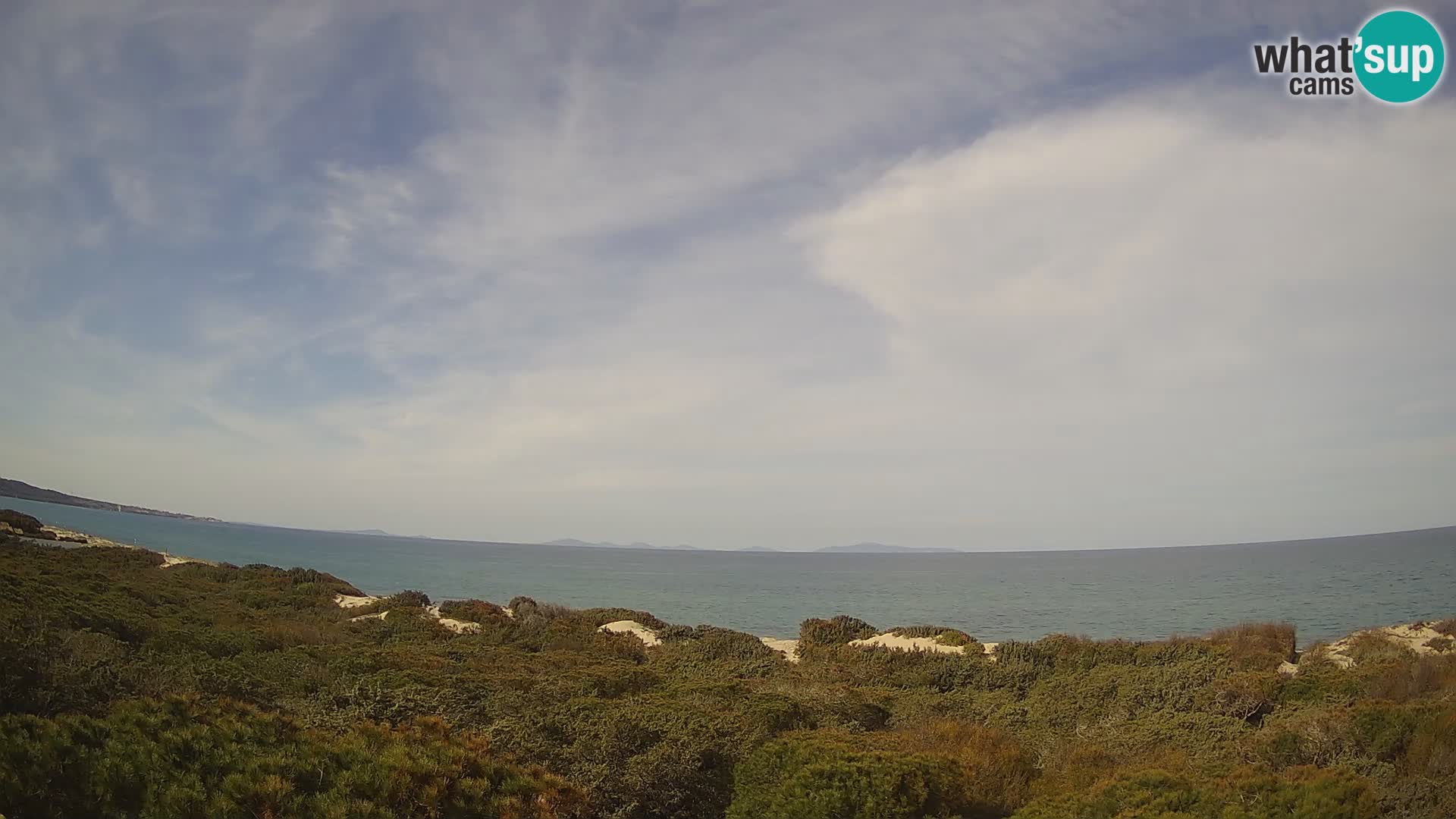 Villaplatamona, panoramski pogled na zaliv Asinara, Platamona, Sorso, Sardinija – spletna kamera v živo