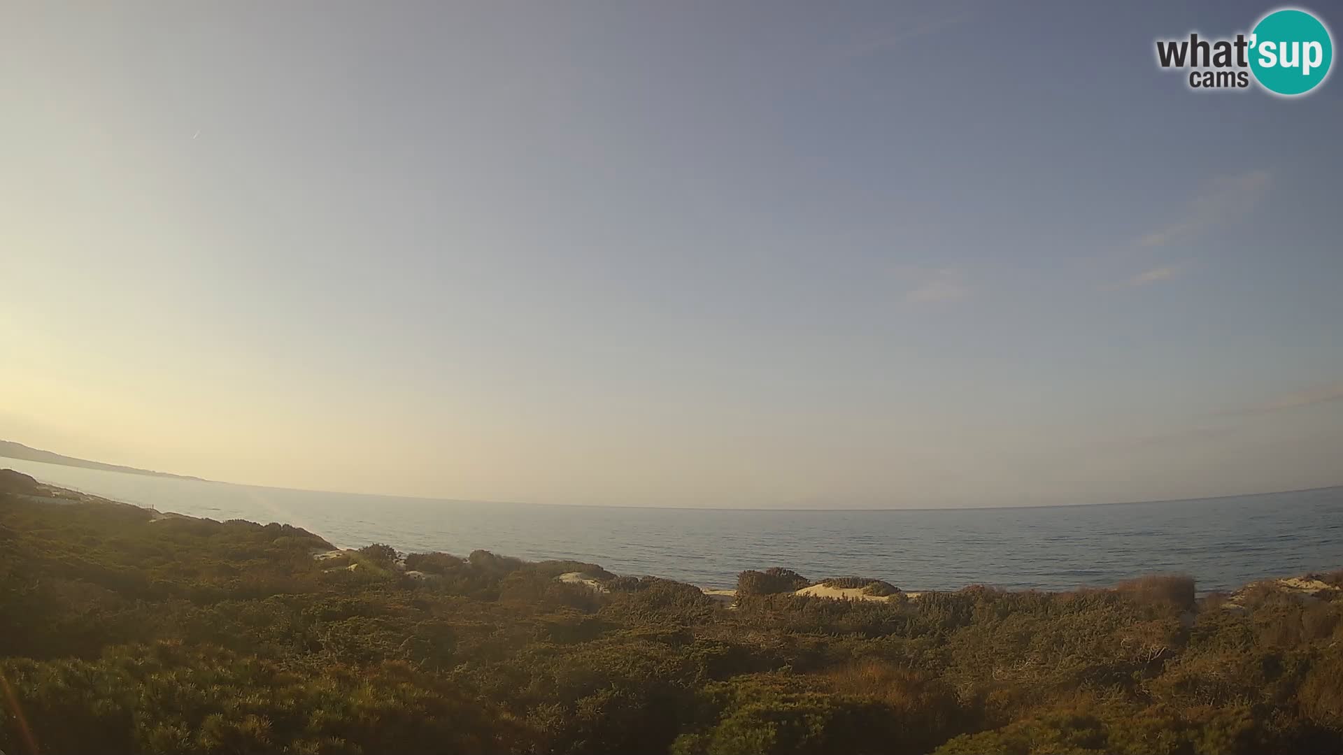 Villaplatamona, vue panoramique sur le golfe de l’Asinara, Platamona, Sorso, Sardaigne – webcam en direct