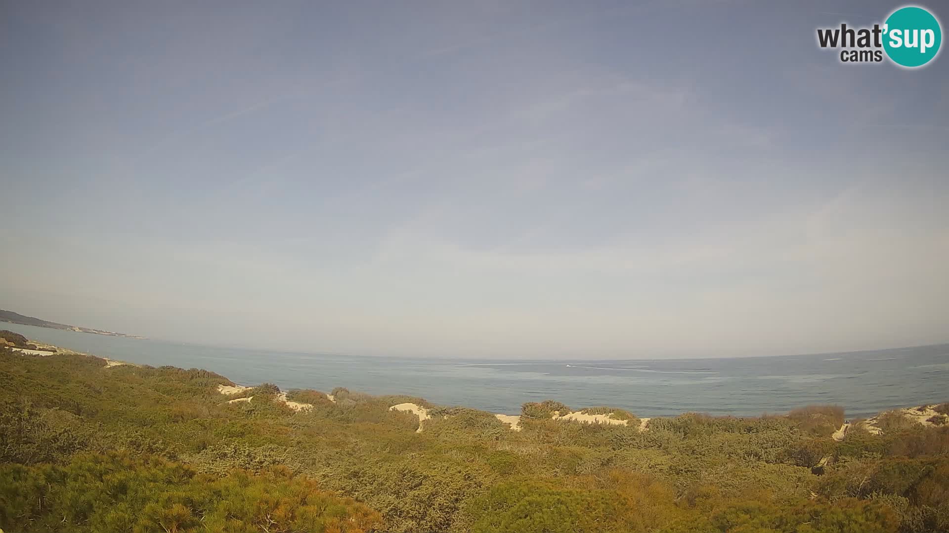 Villaplatamona, vista panoramica sul Golfo dell’Asinara, Platamona, Sorso, Sardegna – live webcam