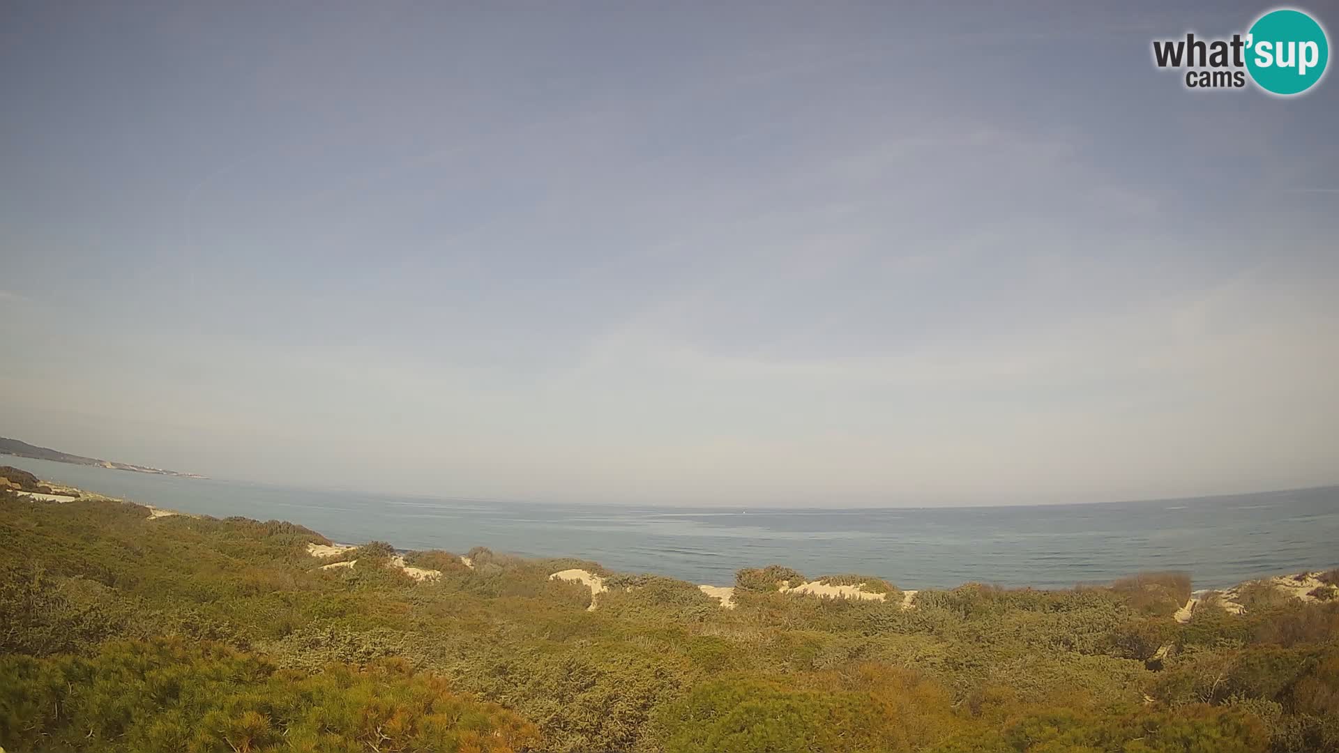 Villaplatamona, Panoramablick auf den Golf von Asinara, Platamona, Sorso, Sardinien – Live-Webcam