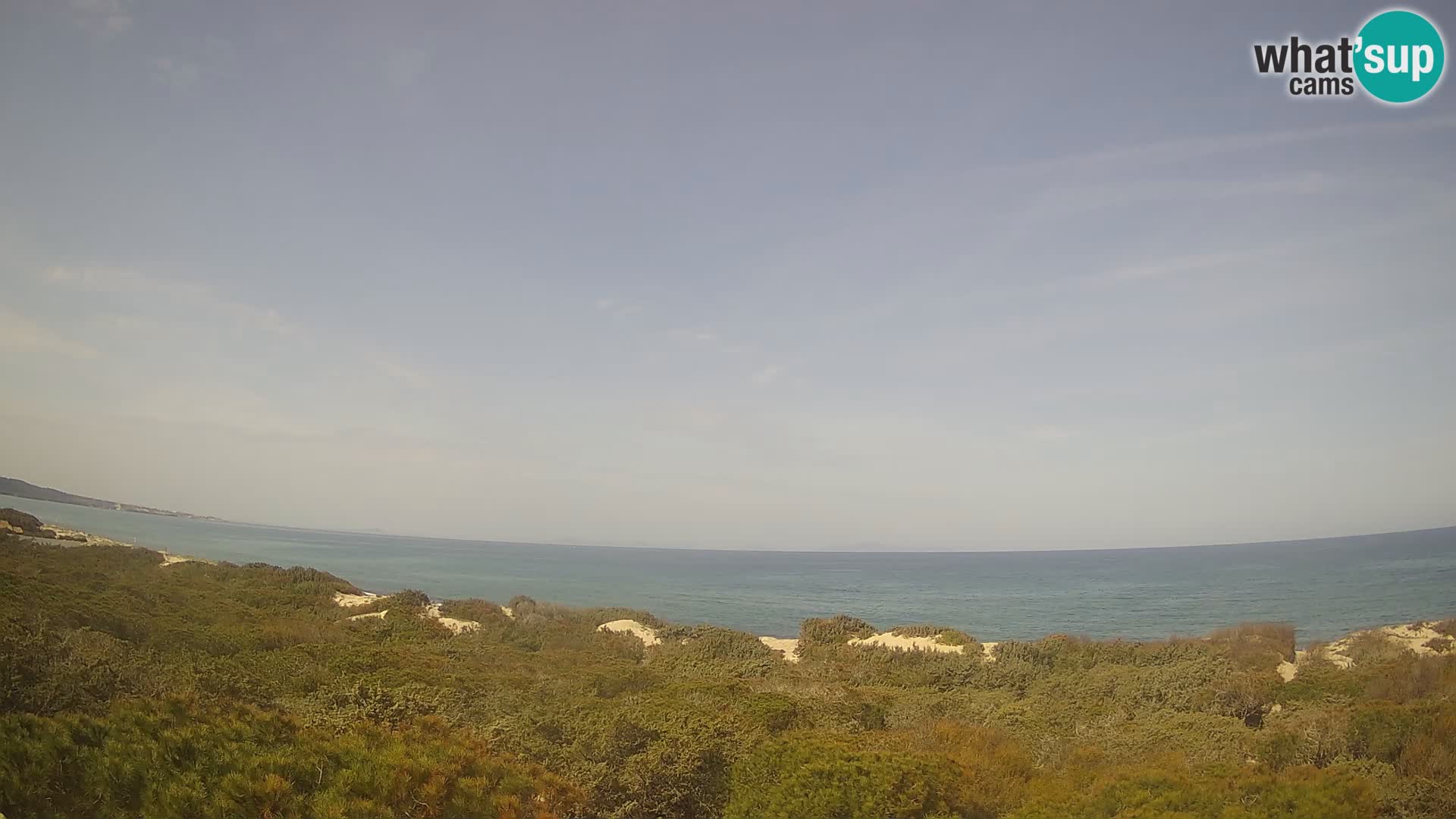 Villaplatamona, Panoramablick auf den Golf von Asinara, Platamona, Sorso, Sardinien – Live-Webcam