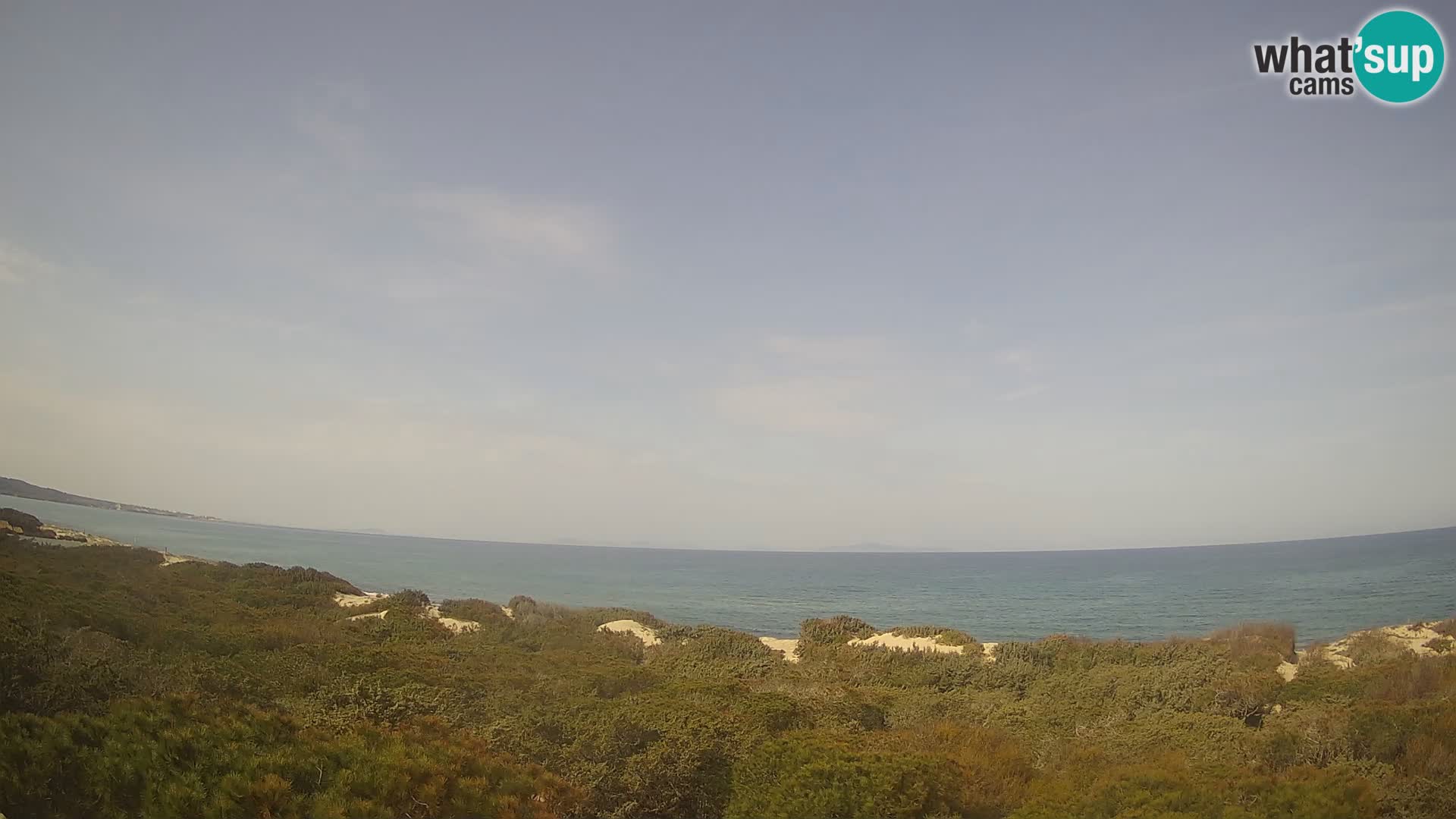 Villaplatamona, vue panoramique sur le golfe de l’Asinara, Platamona, Sorso, Sardaigne – webcam en direct