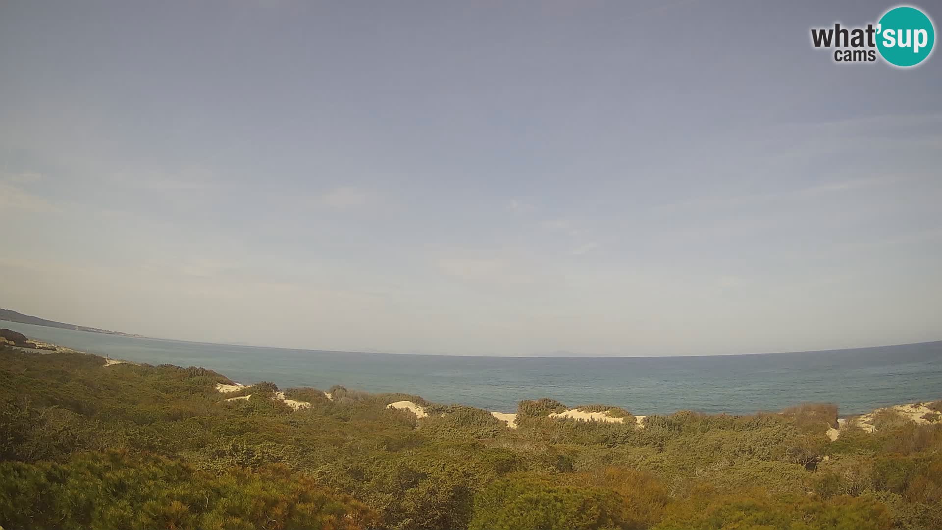 Villaplatamona, vista panoramica sul Golfo dell’Asinara, Platamona, Sorso, Sardegna – live webcam