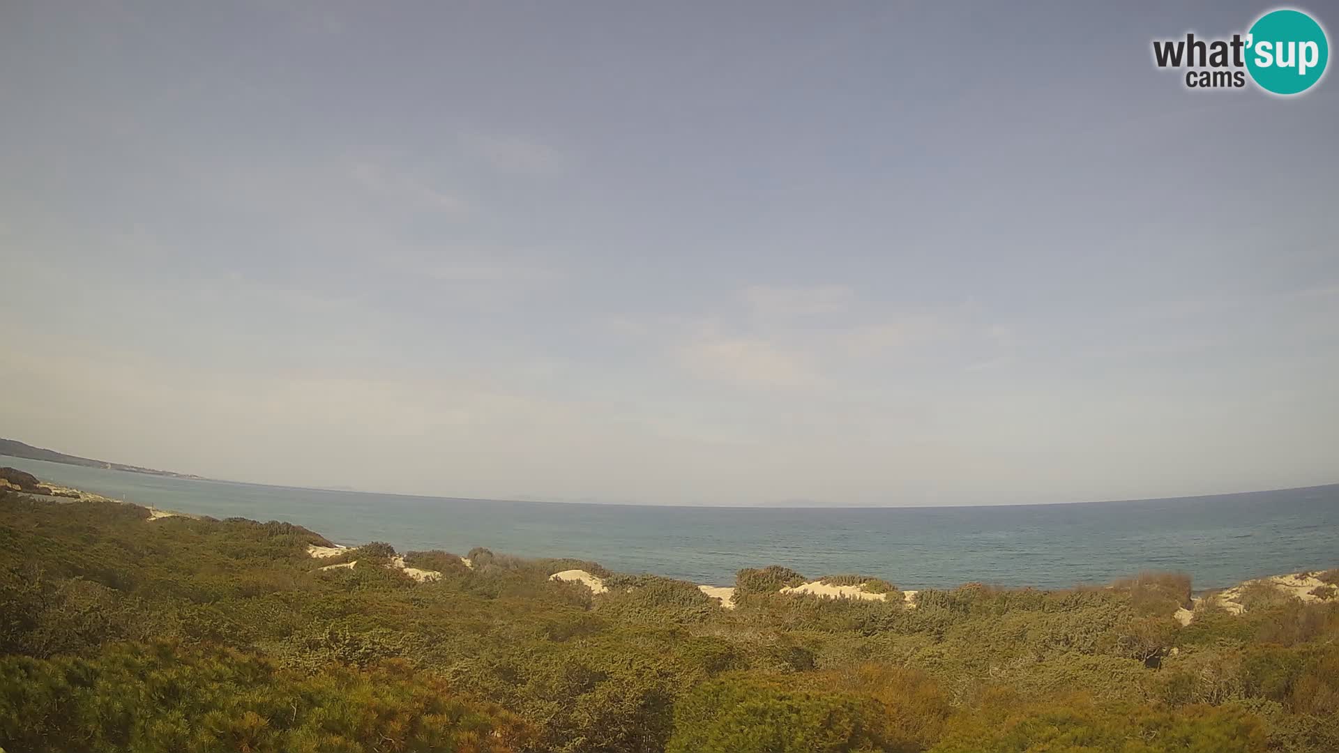 Villaplatamona, Panoramablick auf den Golf von Asinara, Platamona, Sorso, Sardinien – Live-Webcam