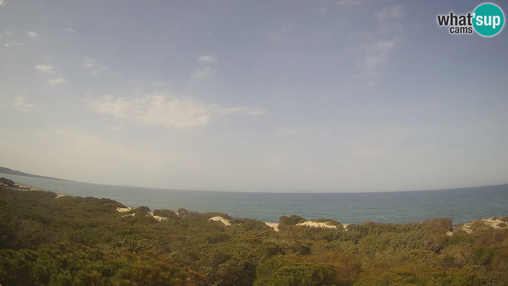 Villaplatamona, vista panoramica sul Golfo dell’Asinara, Platamona, Sorso, Sardegna – live webcam