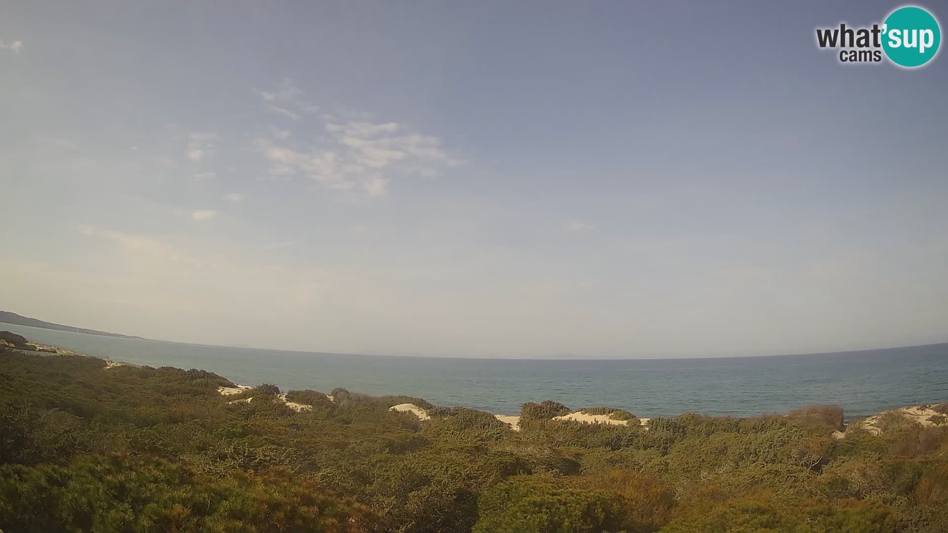 Villaplatamona, vue panoramique sur le golfe de l’Asinara, Platamona, Sorso, Sardaigne – webcam en direct