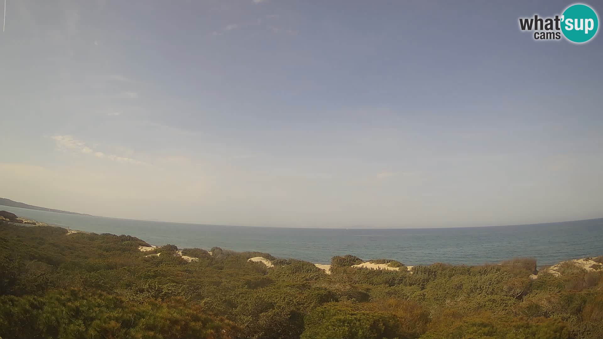 Villaplatamona, vista panoramica sul Golfo dell’Asinara, Platamona, Sorso, Sardegna – live webcam