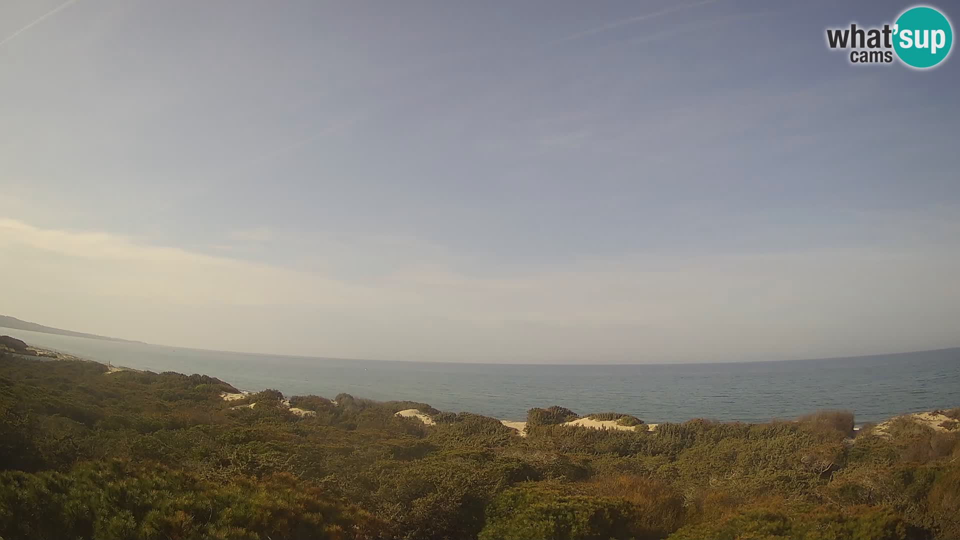 Villaplatamona, vue panoramique sur le golfe de l’Asinara, Platamona, Sorso, Sardaigne – webcam en direct