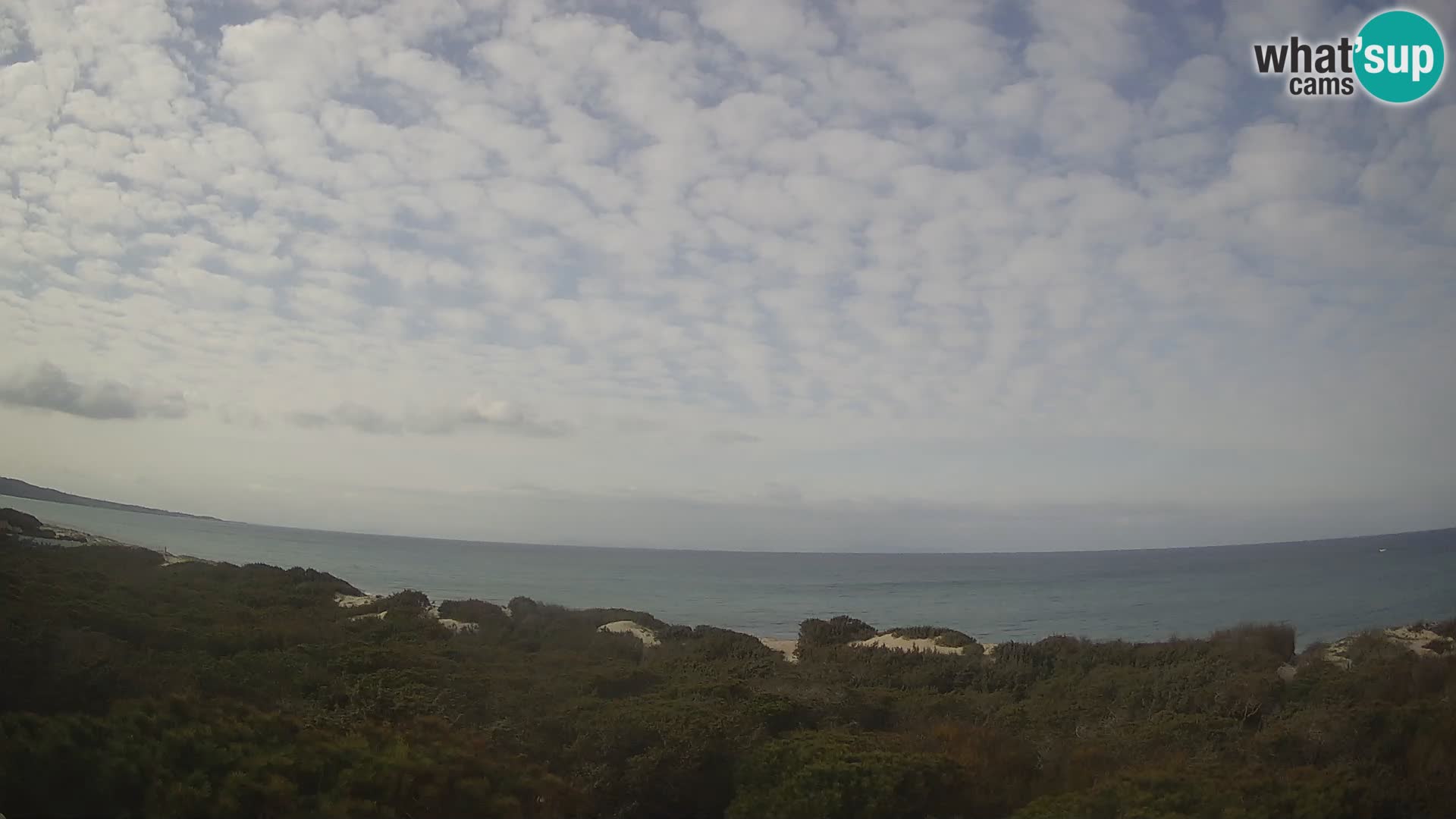 Villaplatamona, Panoramablick auf den Golf von Asinara, Platamona, Sorso, Sardinien – Live-Webcam