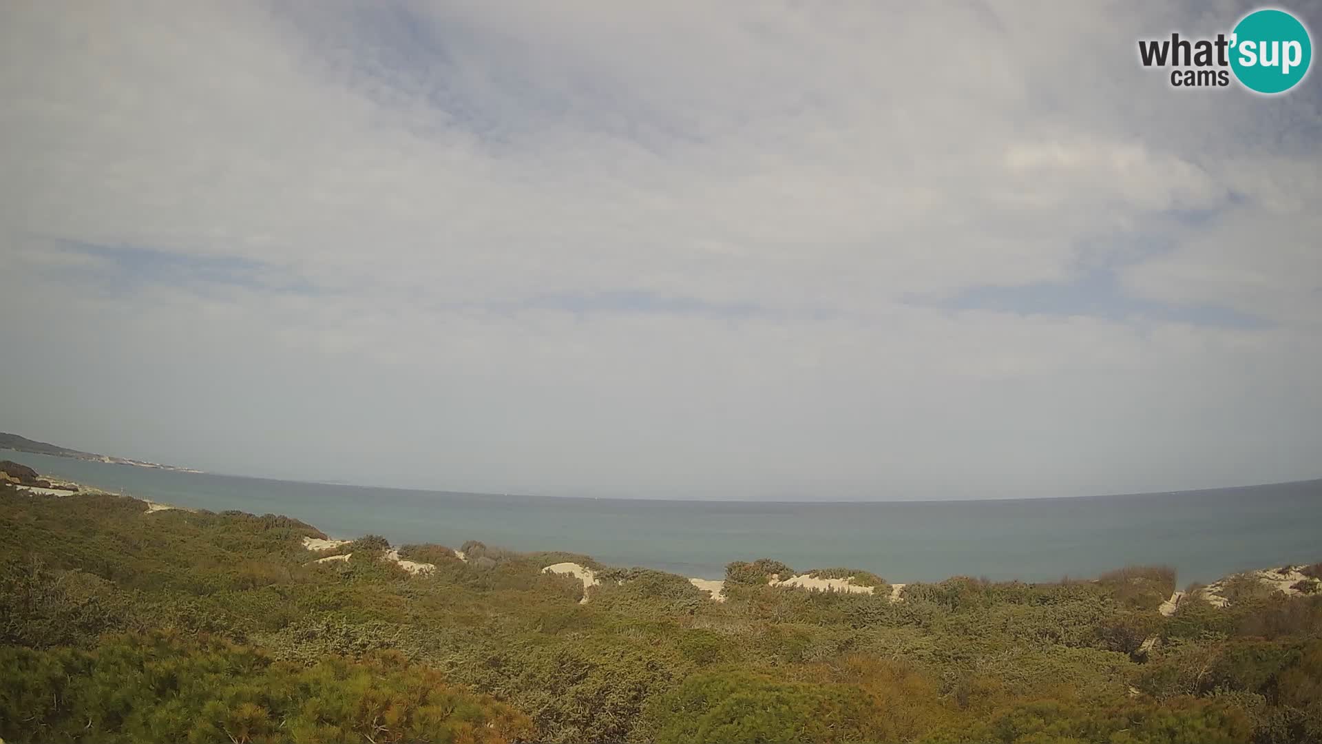 Villaplatamona, Panoramablick auf den Golf von Asinara, Platamona, Sorso, Sardinien – Live-Webcam