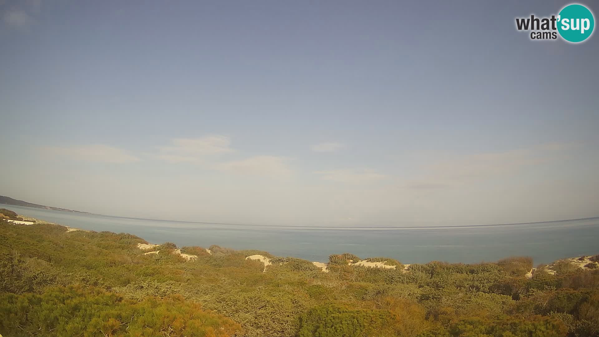 Villaplatamona, Panoramablick auf den Golf von Asinara, Platamona, Sorso, Sardinien – Live-Webcam