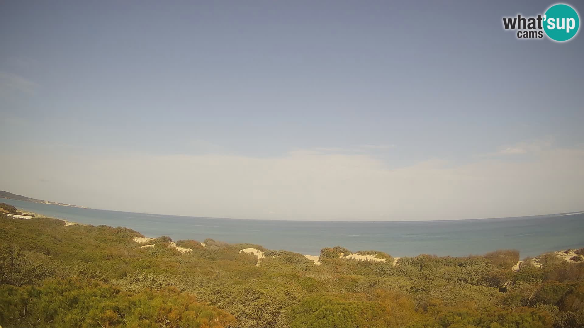 Villaplatamona, vue panoramique sur le golfe de l’Asinara, Platamona, Sorso, Sardaigne – webcam en direct