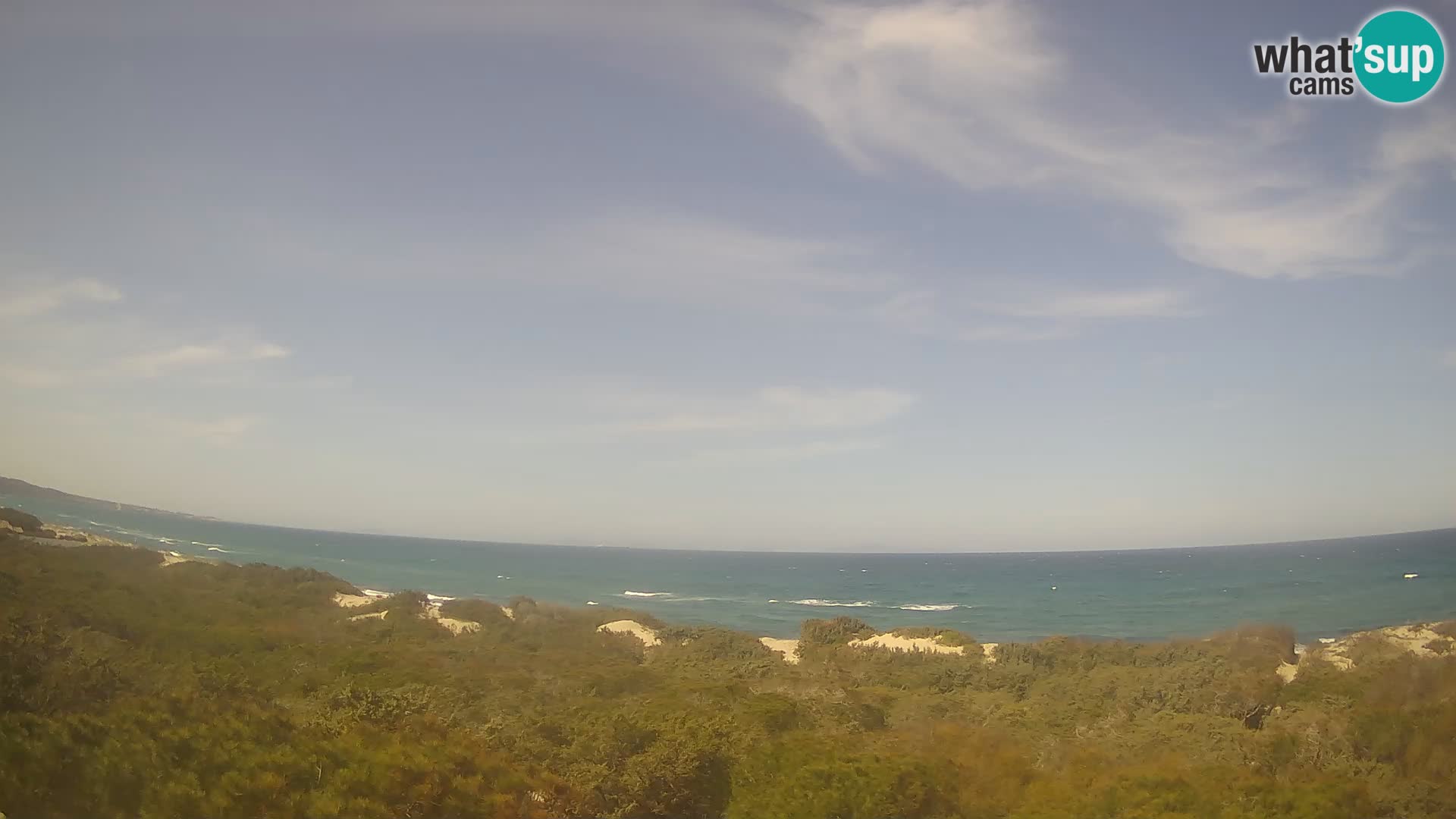 Villaplatamona, vue panoramique sur le golfe de l’Asinara, Platamona, Sorso, Sardaigne – webcam en direct