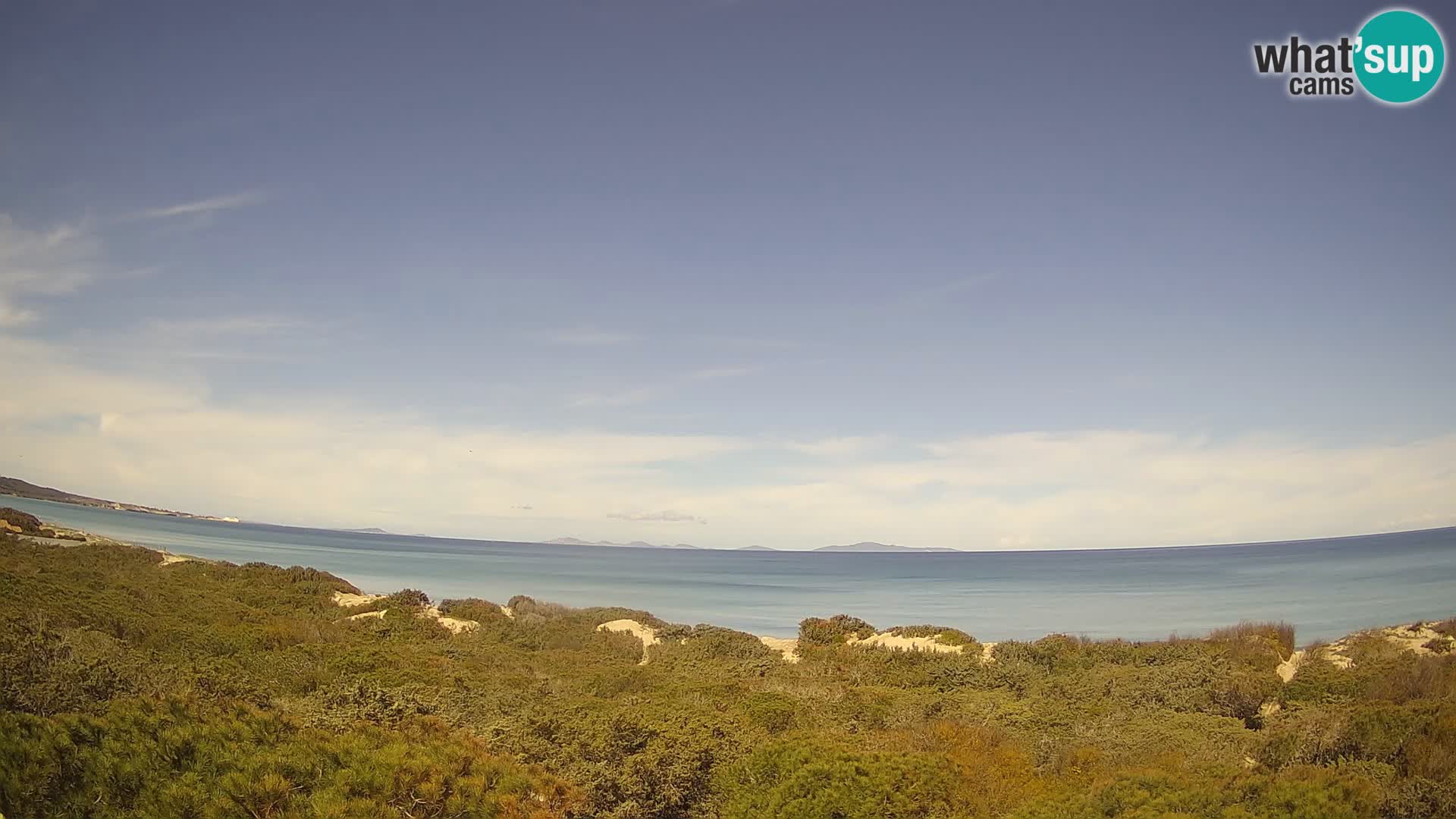 Villaplatamona, vista panoramica sul Golfo dell’Asinara, Platamona, Sorso, Sardegna – live webcam