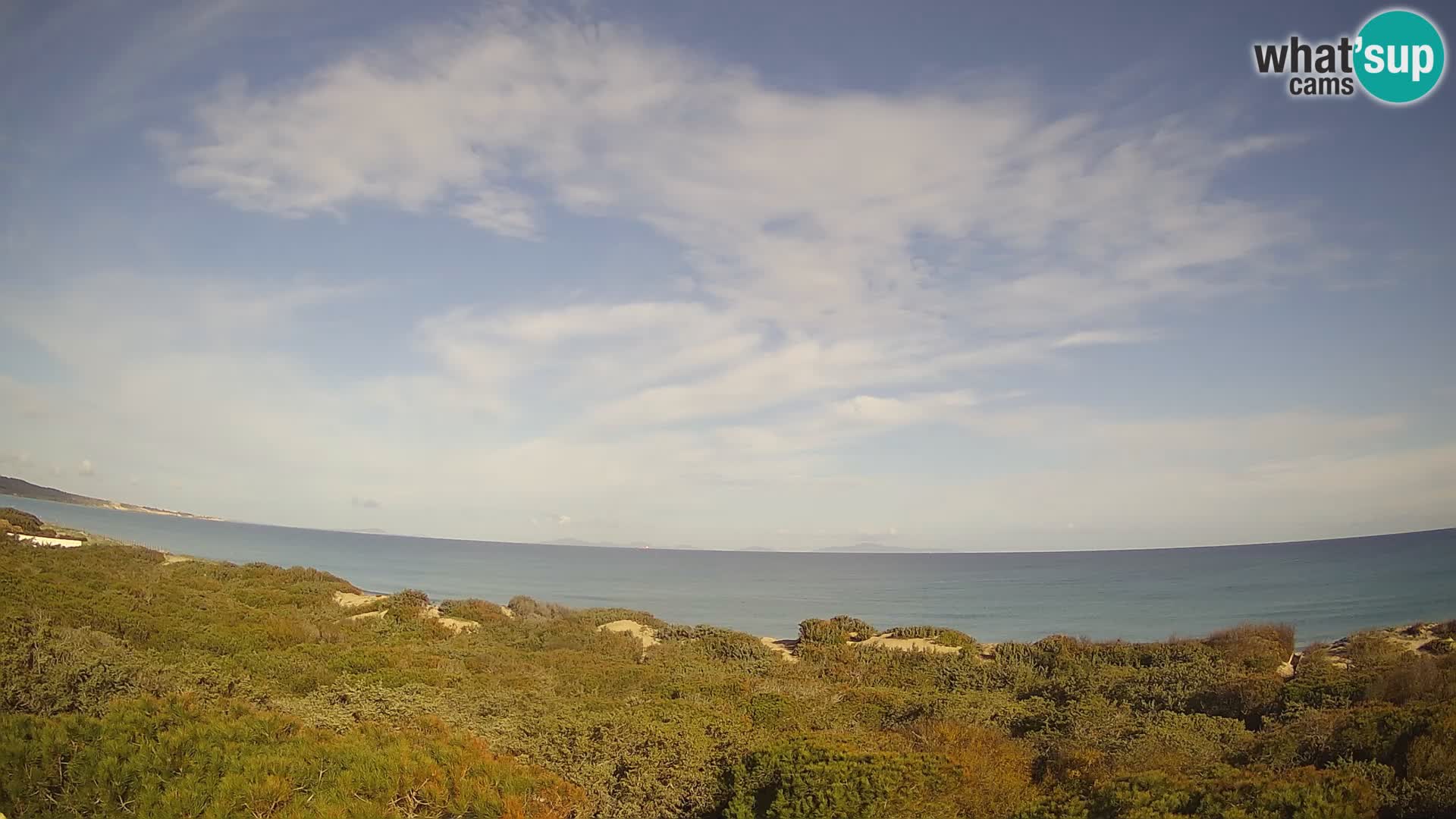 Villaplatamona, vista panoramica sul Golfo dell’Asinara, Platamona, Sorso, Sardegna – live webcam