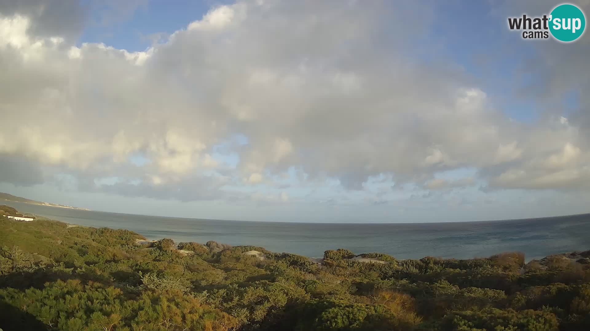 Villaplatamona, panoramski pogled na zaliv Asinara, Platamona, Sorso, Sardinija – spletna kamera v živo