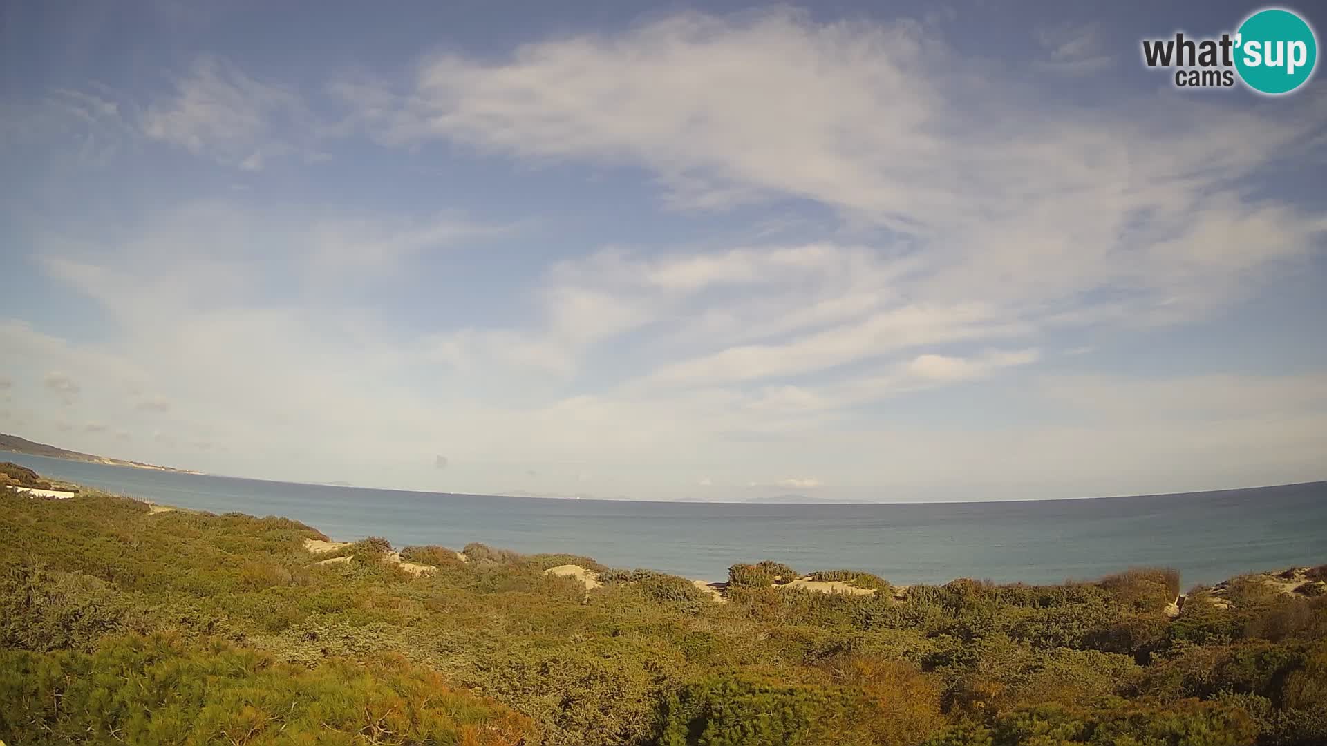 Villaplatamona, panoramski pogled na zaliv Asinara, Platamona, Sorso, Sardinija – spletna kamera v živo