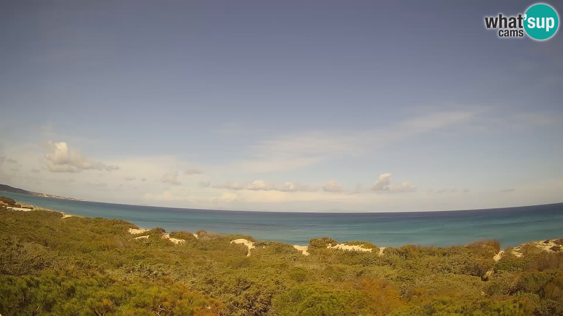 Villaplatamona, panoramski pogled na zaliv Asinara, Platamona, Sorso, Sardinija – spletna kamera v živo