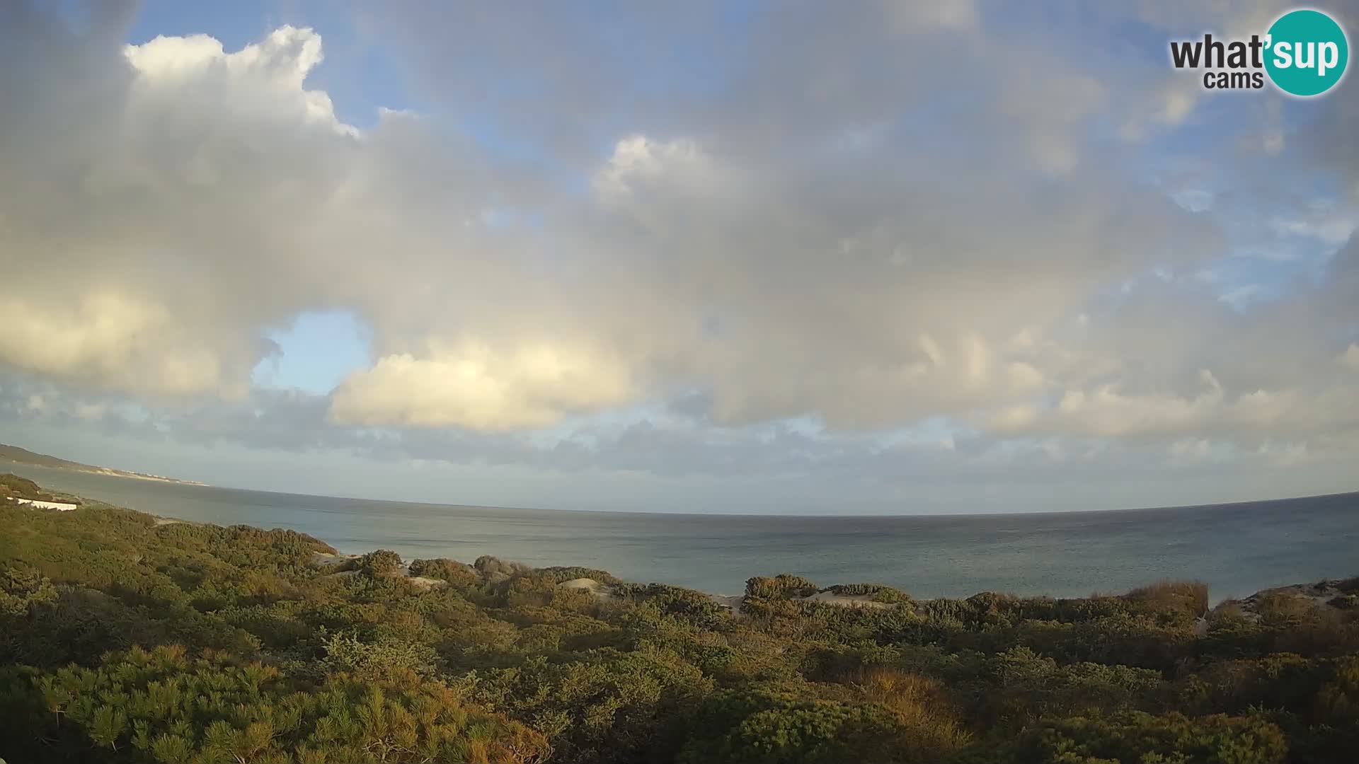 Villaplatamona, panoramski pogled na zaliv Asinara, Platamona, Sorso, Sardinija – spletna kamera v živo